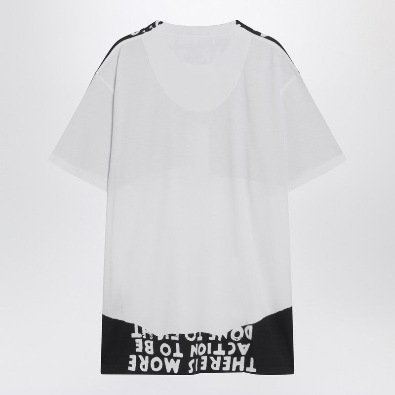 MM6 Maison Margiela White/black cotton AIDS T-shirt - 2