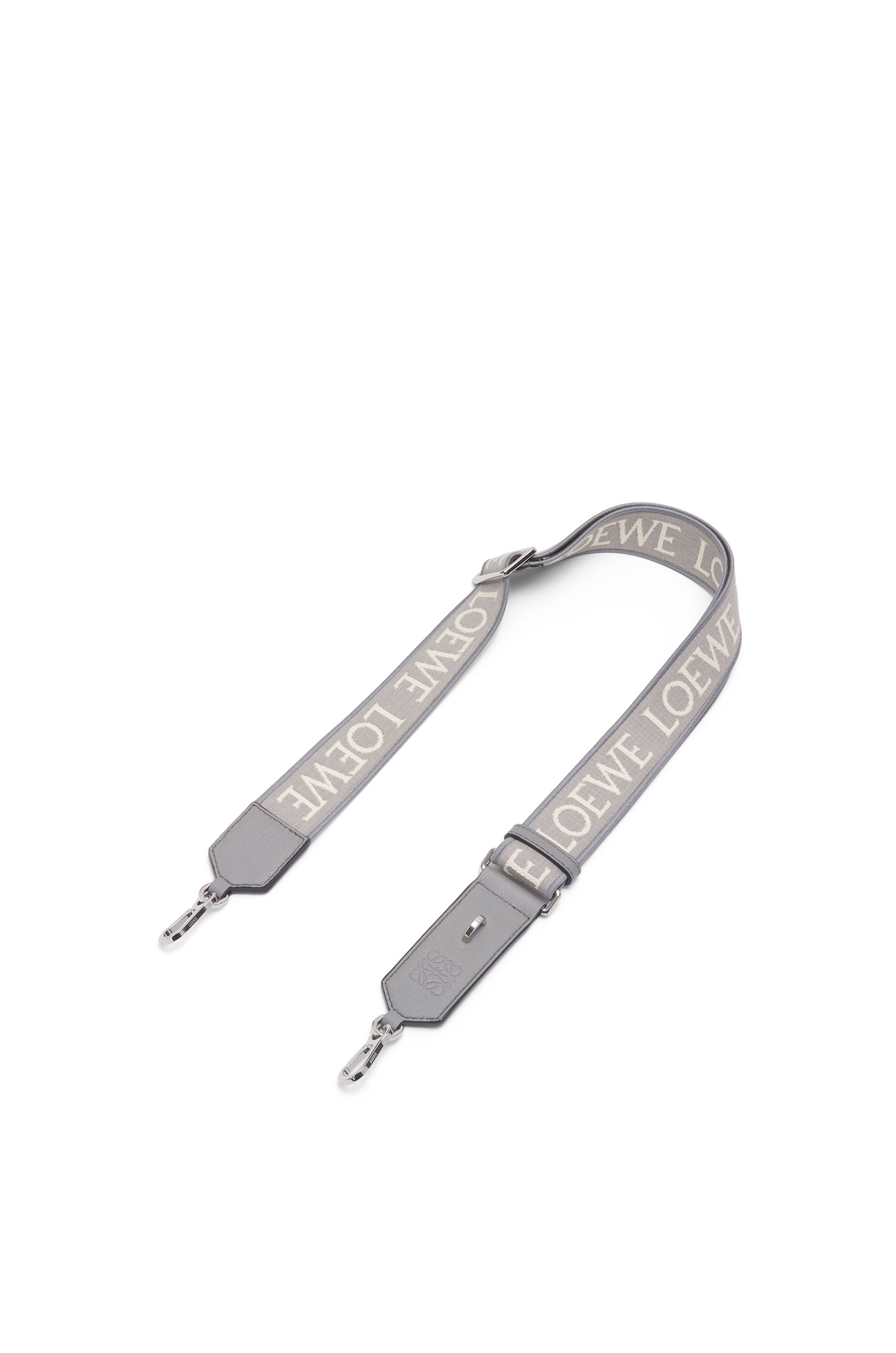 D-ring strap in Anagram jacquard and calfskin - 1