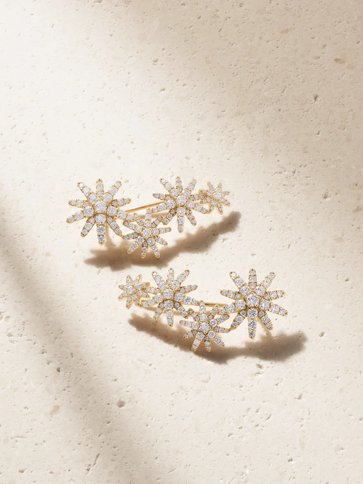 Starburst 18-karat Gold Diamond Earrings - 1