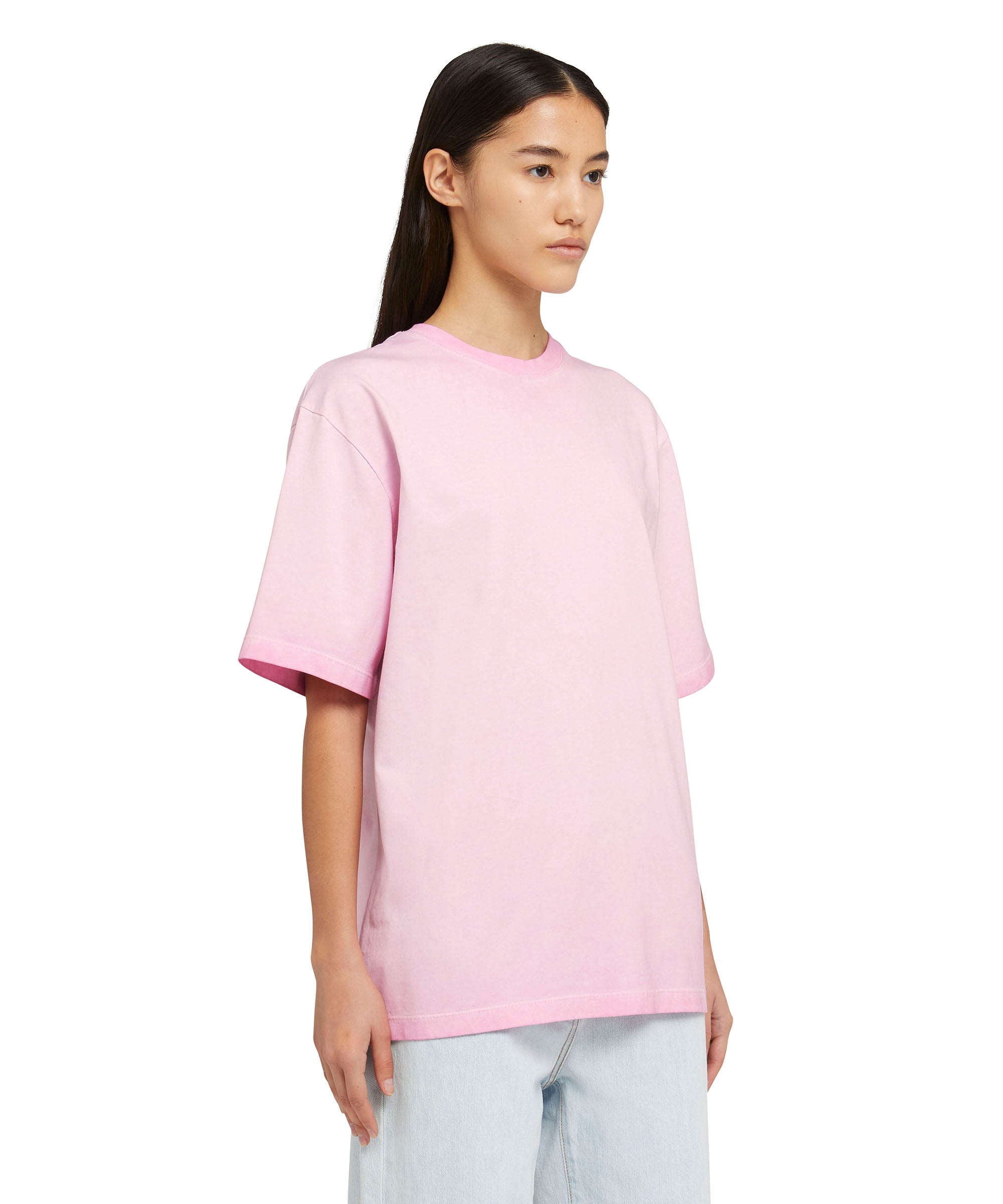 T-Shirt with faded treatment and embroidered logo - 4