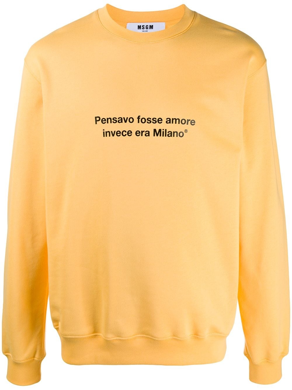 slogan print sweatshirt - 1