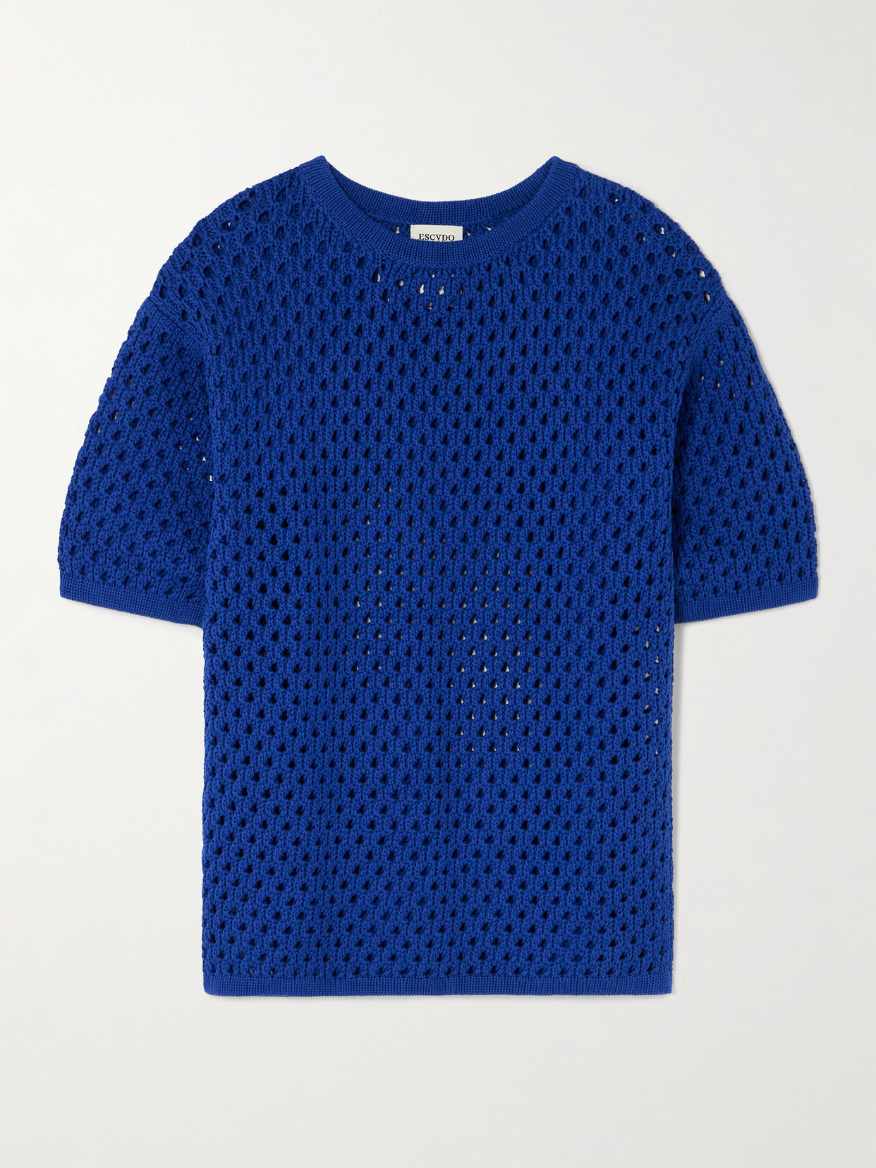 Espina Crocheted Cotton T-shirt - 1