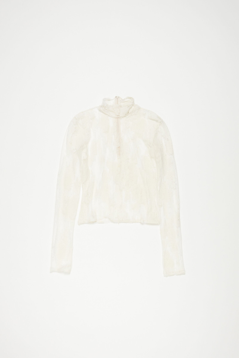 Jacquard top - Off white - 1