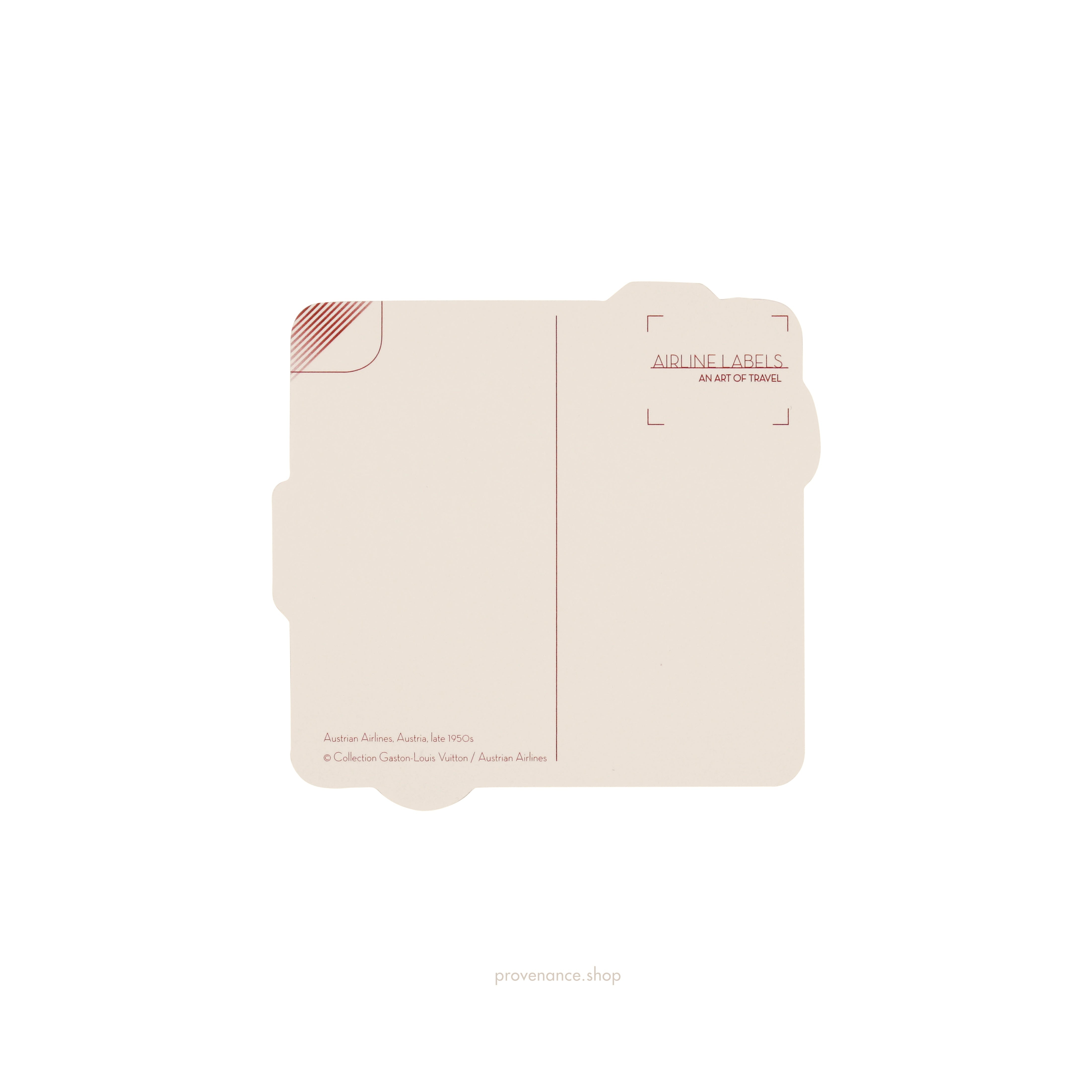 Louis Vuitton Airline Label Postcard stickers- PLACE YOUR HANDBAG HERE - 2