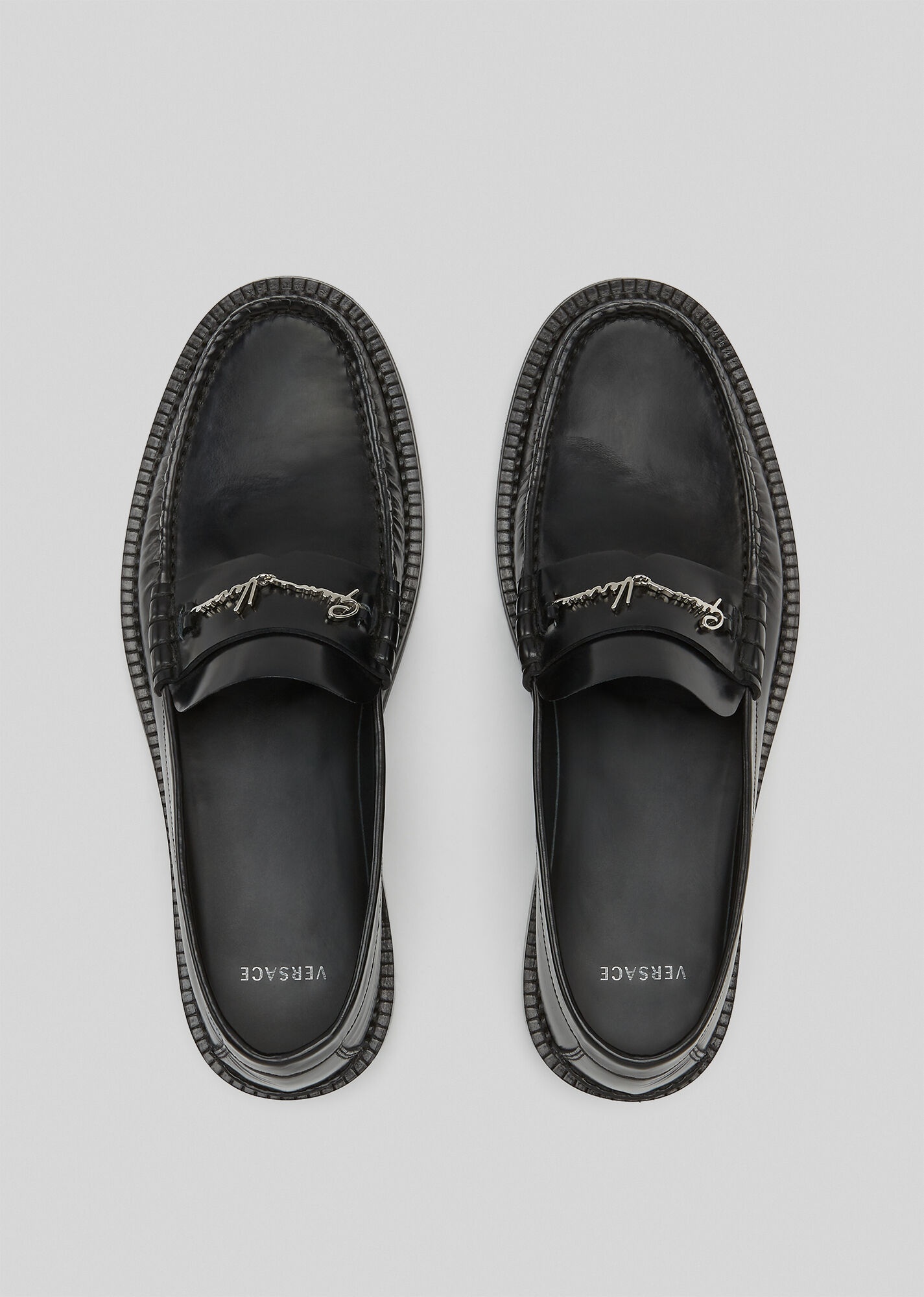 GV Signature Leather Loafers - 5