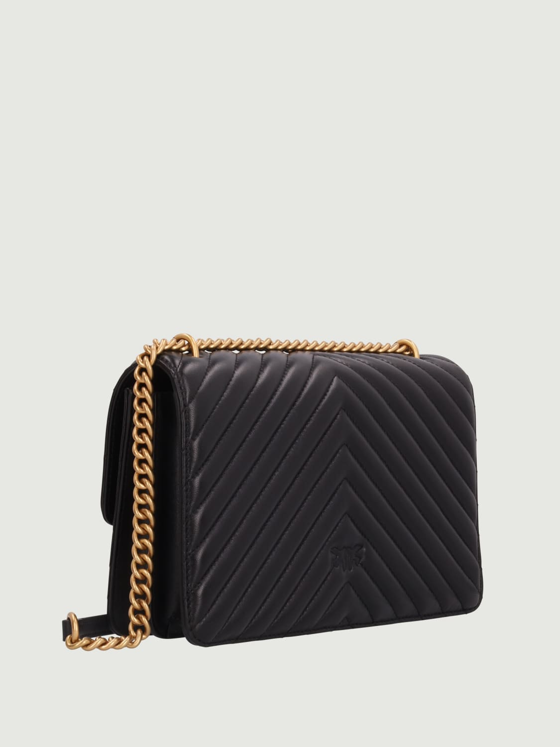 Pinko Love Classic chevron quilted Nappa leather crossbody bag - 2
