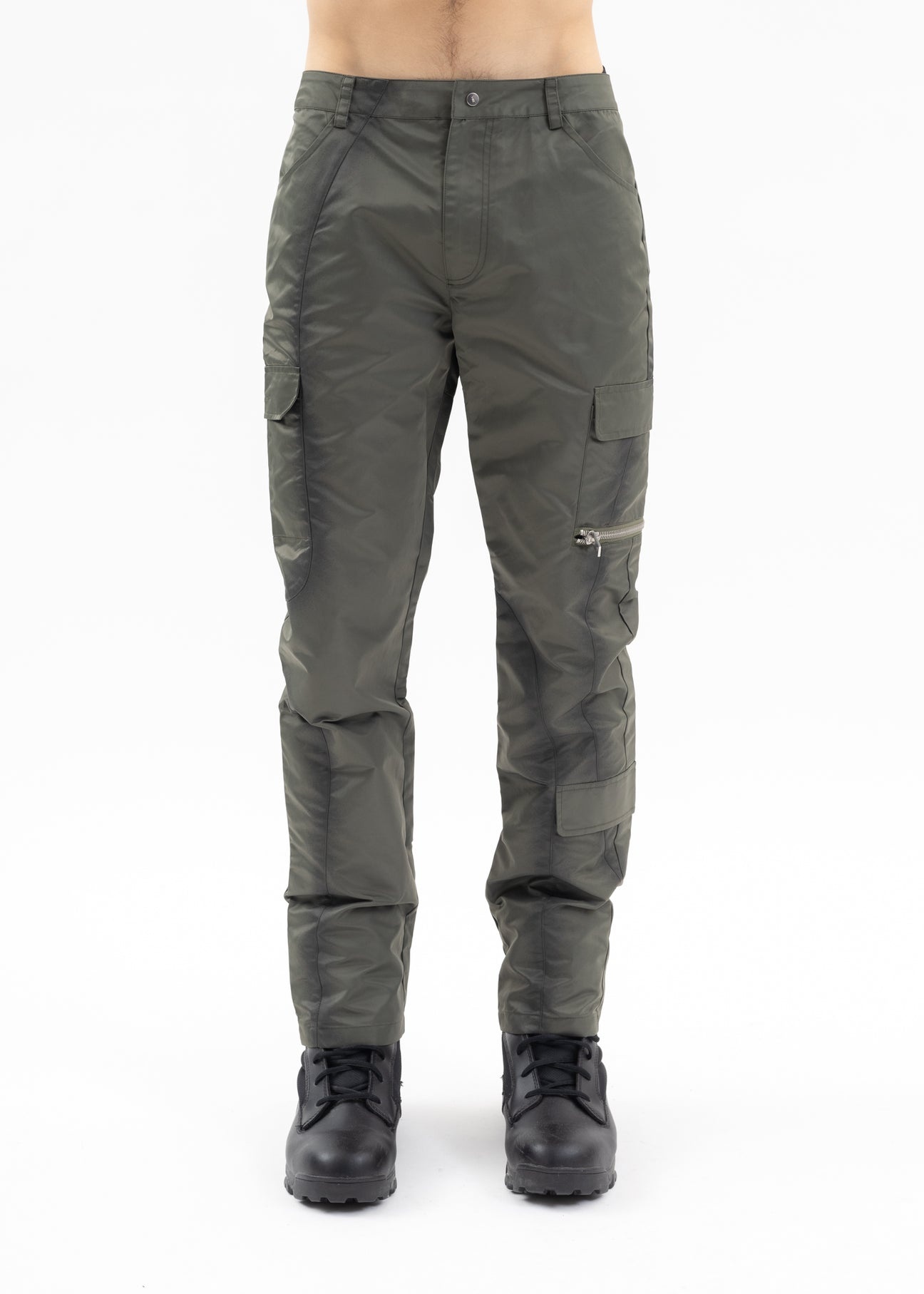 KHAKI CLANDESTINE CARGO TROUSERS - 2