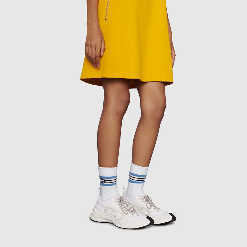 Interlocking G stripe cotton socks 4