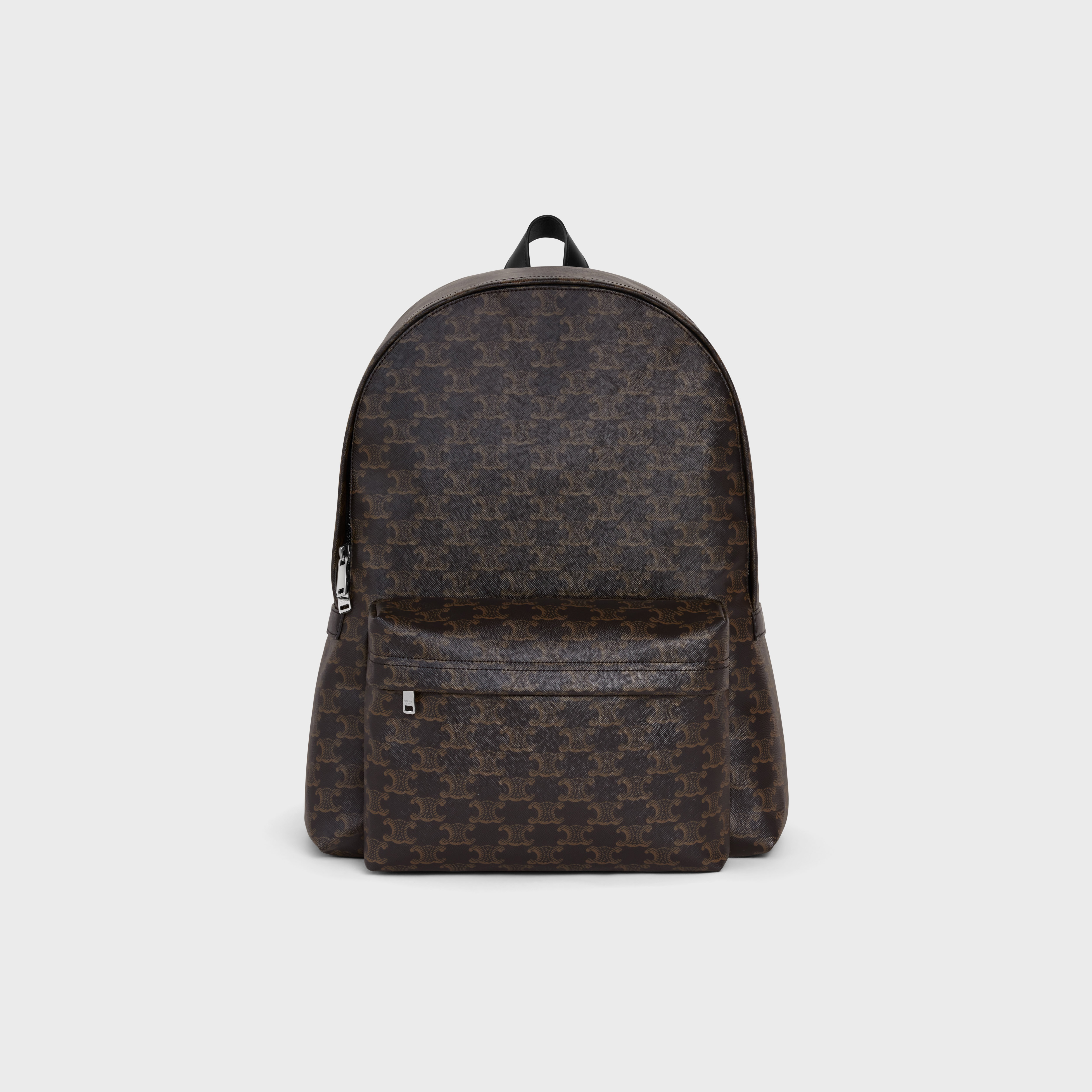 Medium Backpack in Triomphe Canvas and Calfskin - 1