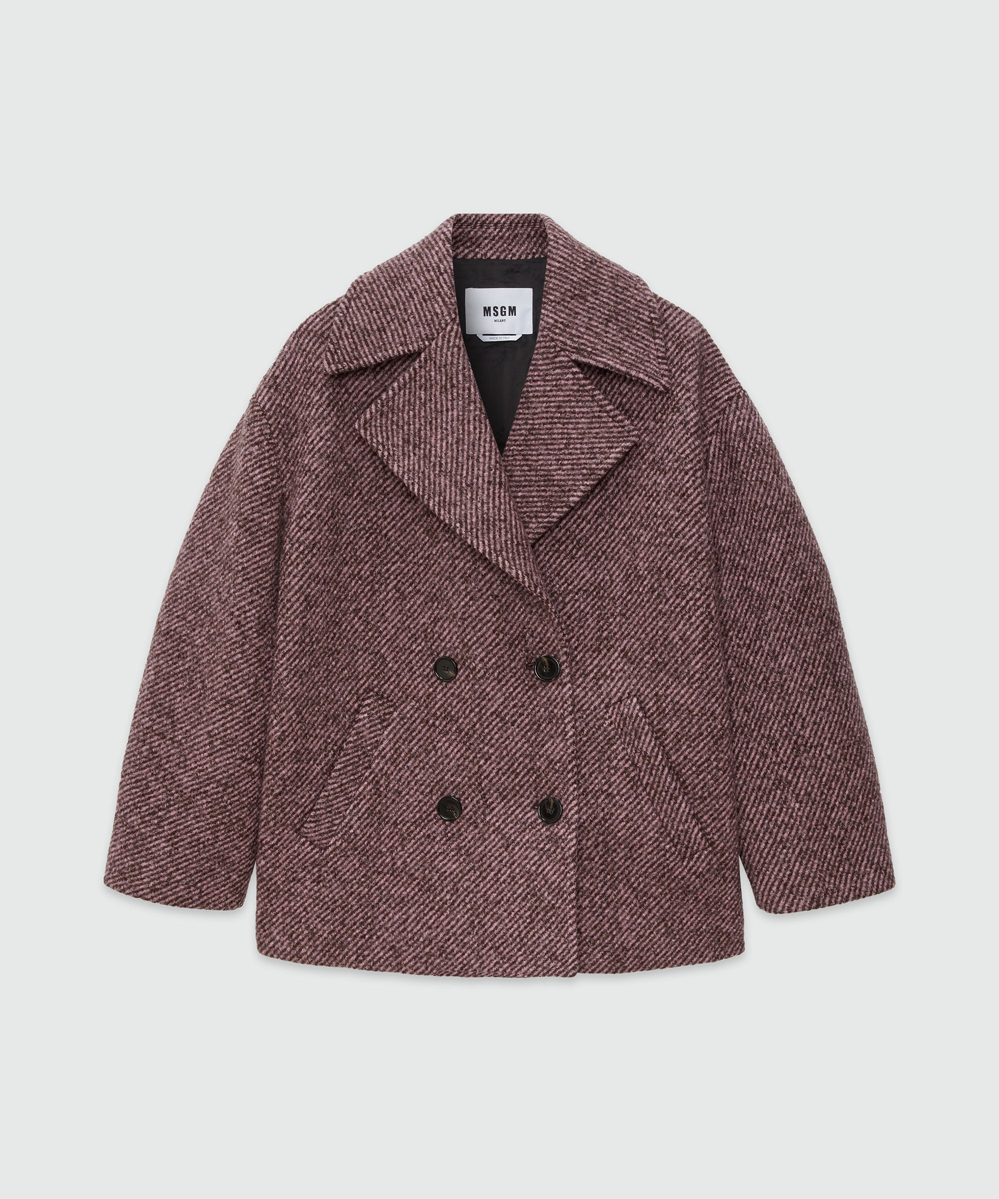Wool double-breasted jacket - 1
