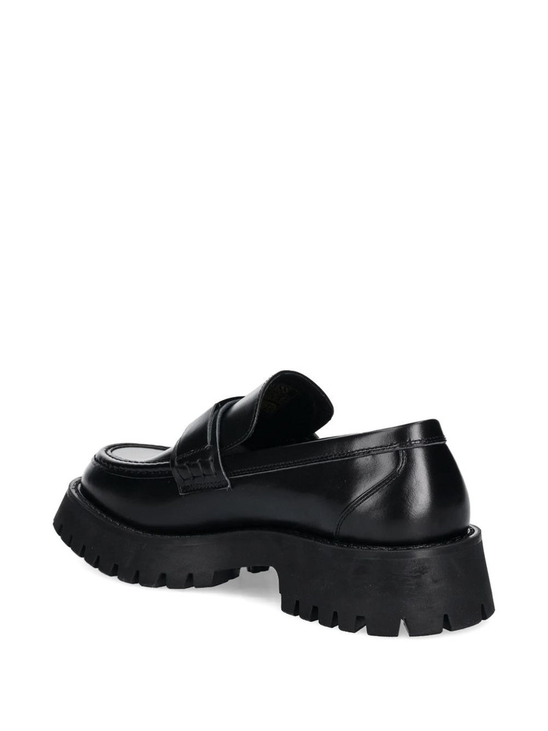logo-plaque lug-sole loafers 4
