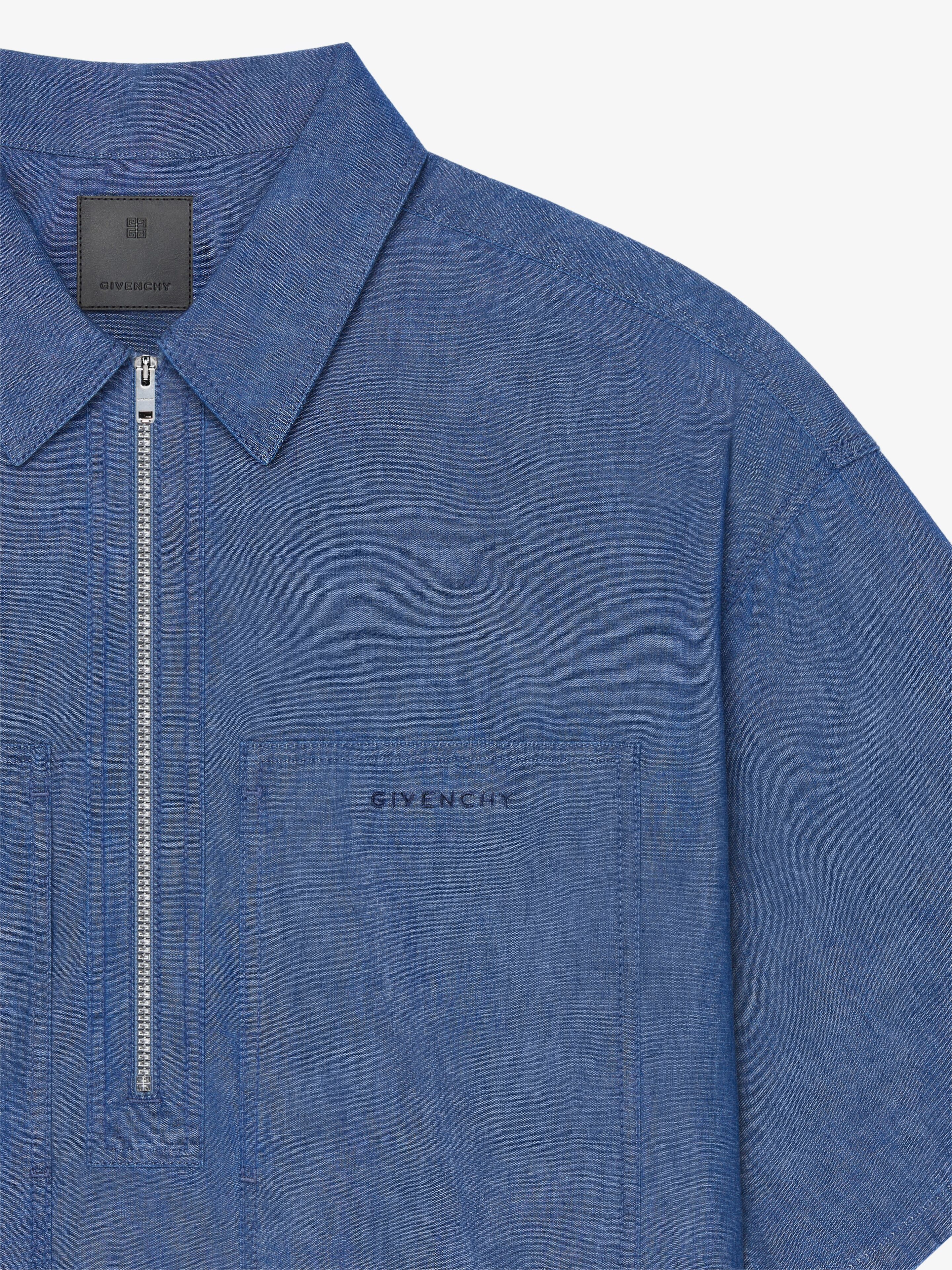 OVERSHIRT IN DENIM CHAMBRAY - 5
