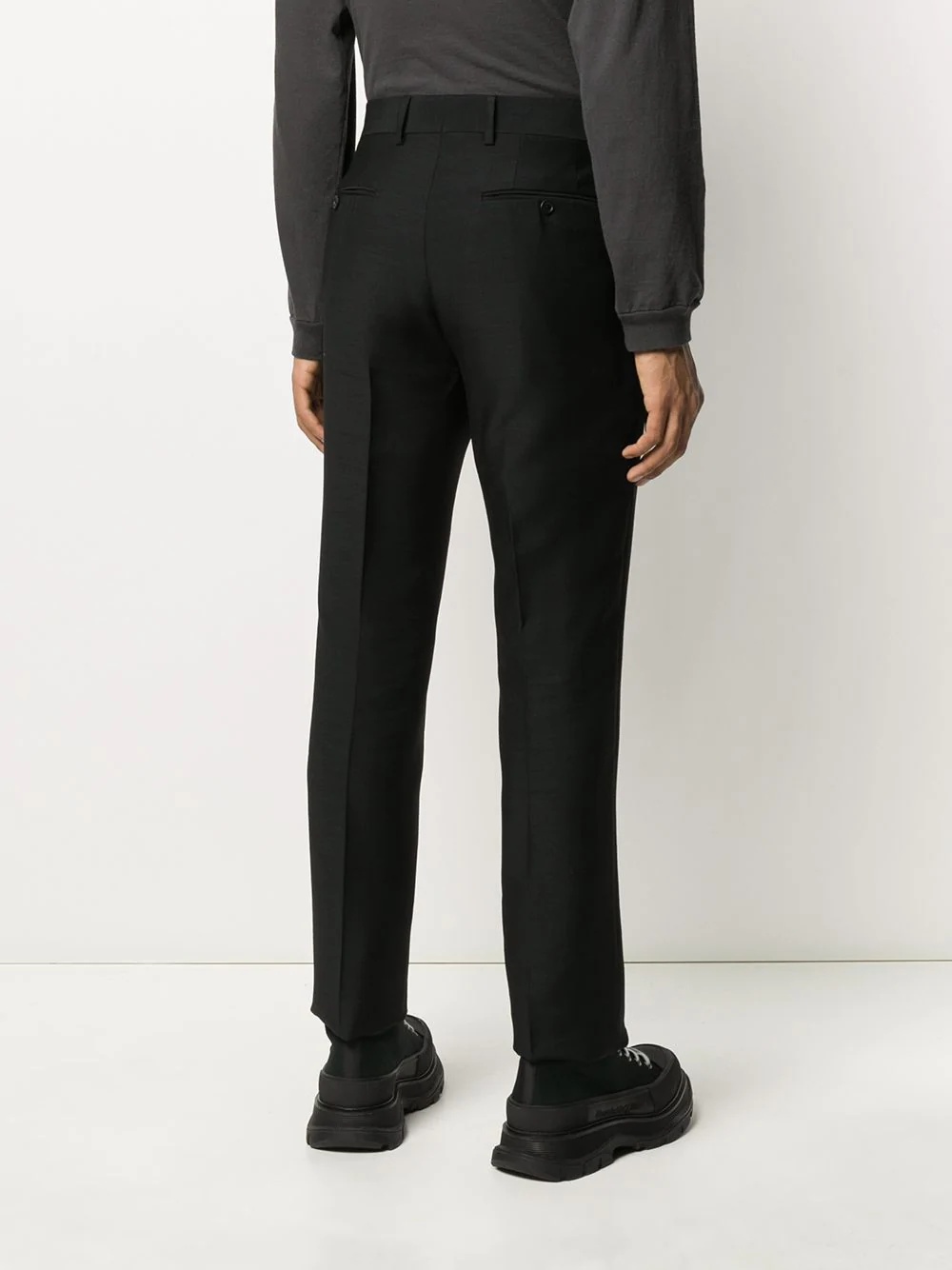 FF jacquard tailored trousers - 4