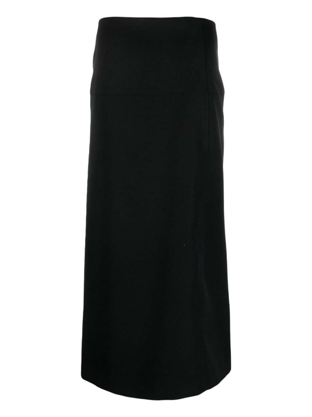 off-centre wool maxi skirt - 2