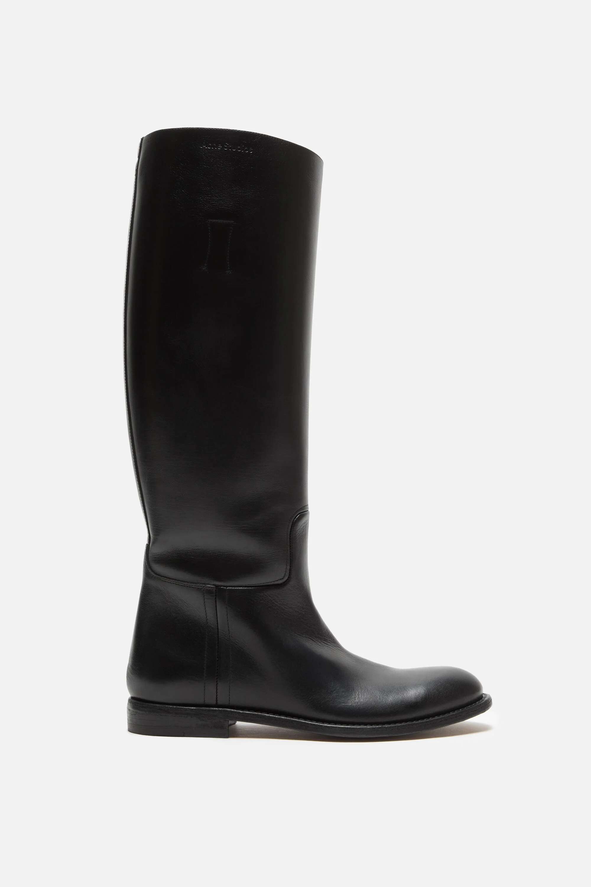 Leather riding boots - Black - 1