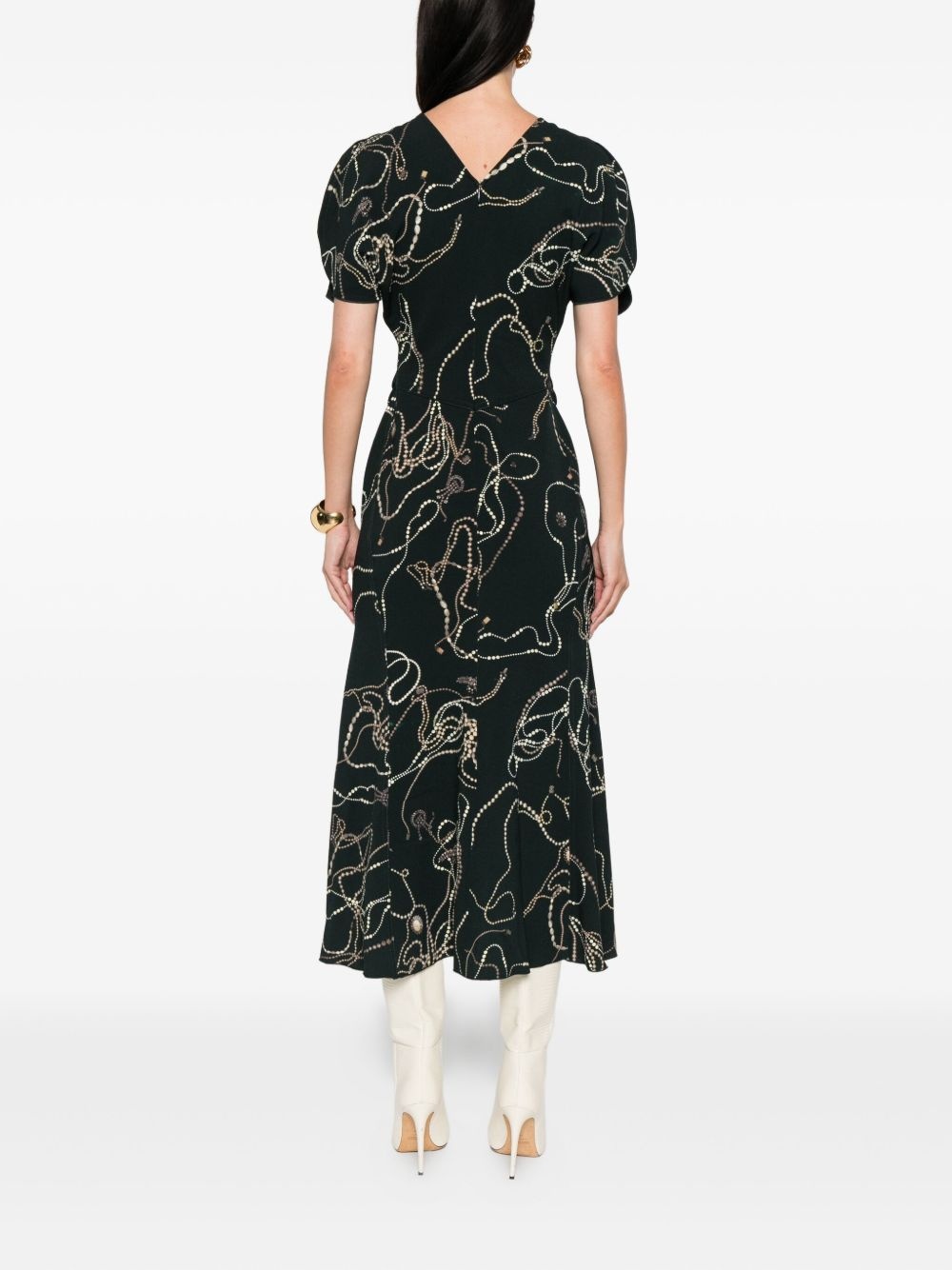 printed midi dress - 4