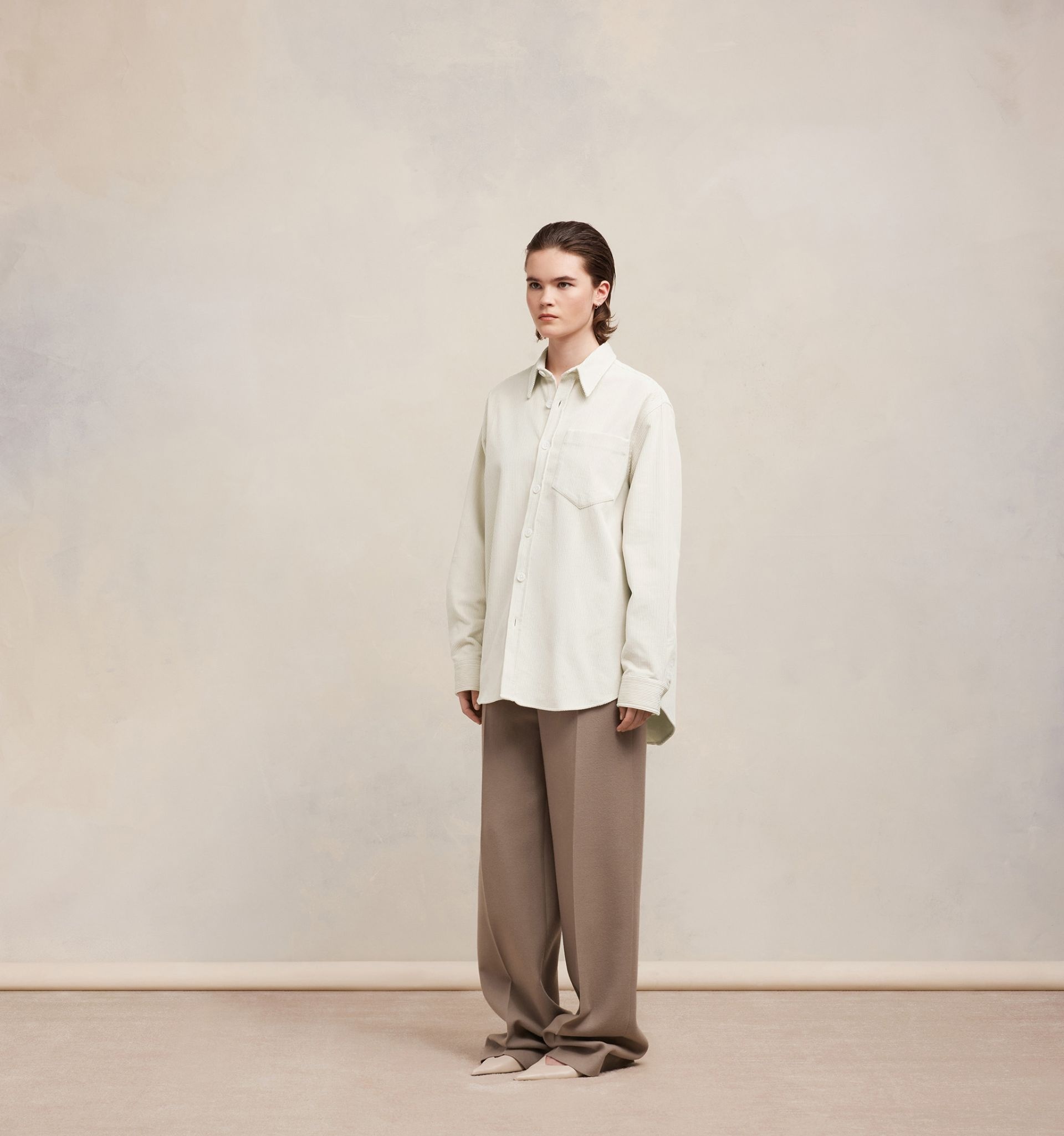 Oversize Overshirt With Patch Pocket - 5