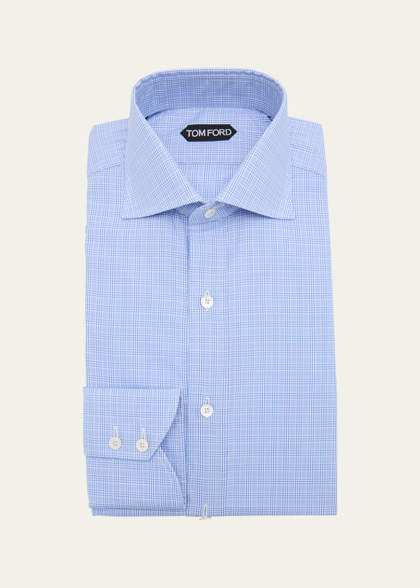 Men's Mini Check Twill Dress Shirt - 1