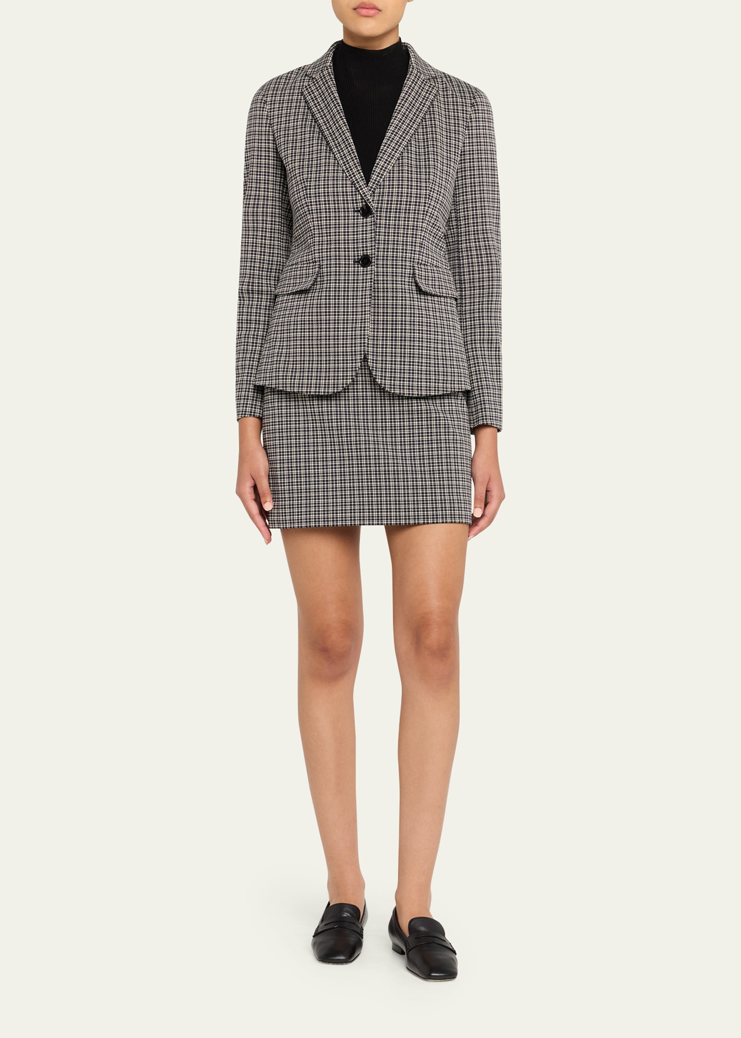 Carissa Plaid Slim-Fit Blazer - 2