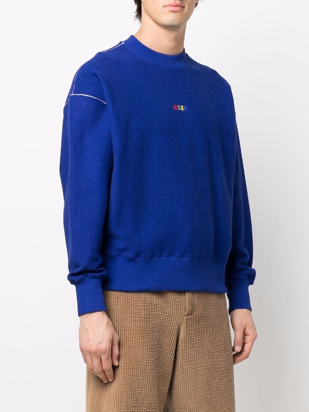 logo-embroidered sweatshirt - 3