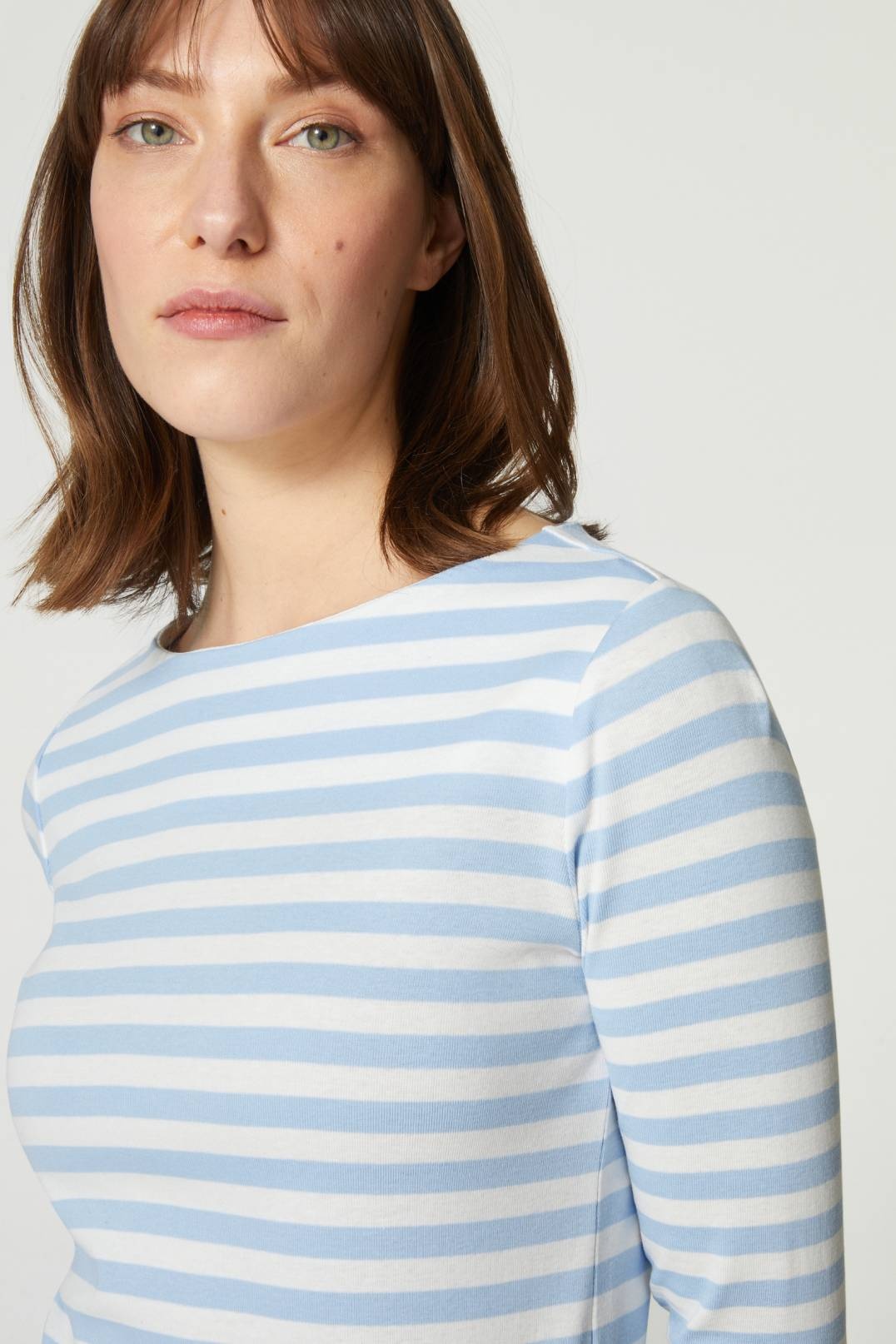 LOUNA LONGSLEEVE IN LIGHT BLUE/OFF-WHITE - 4