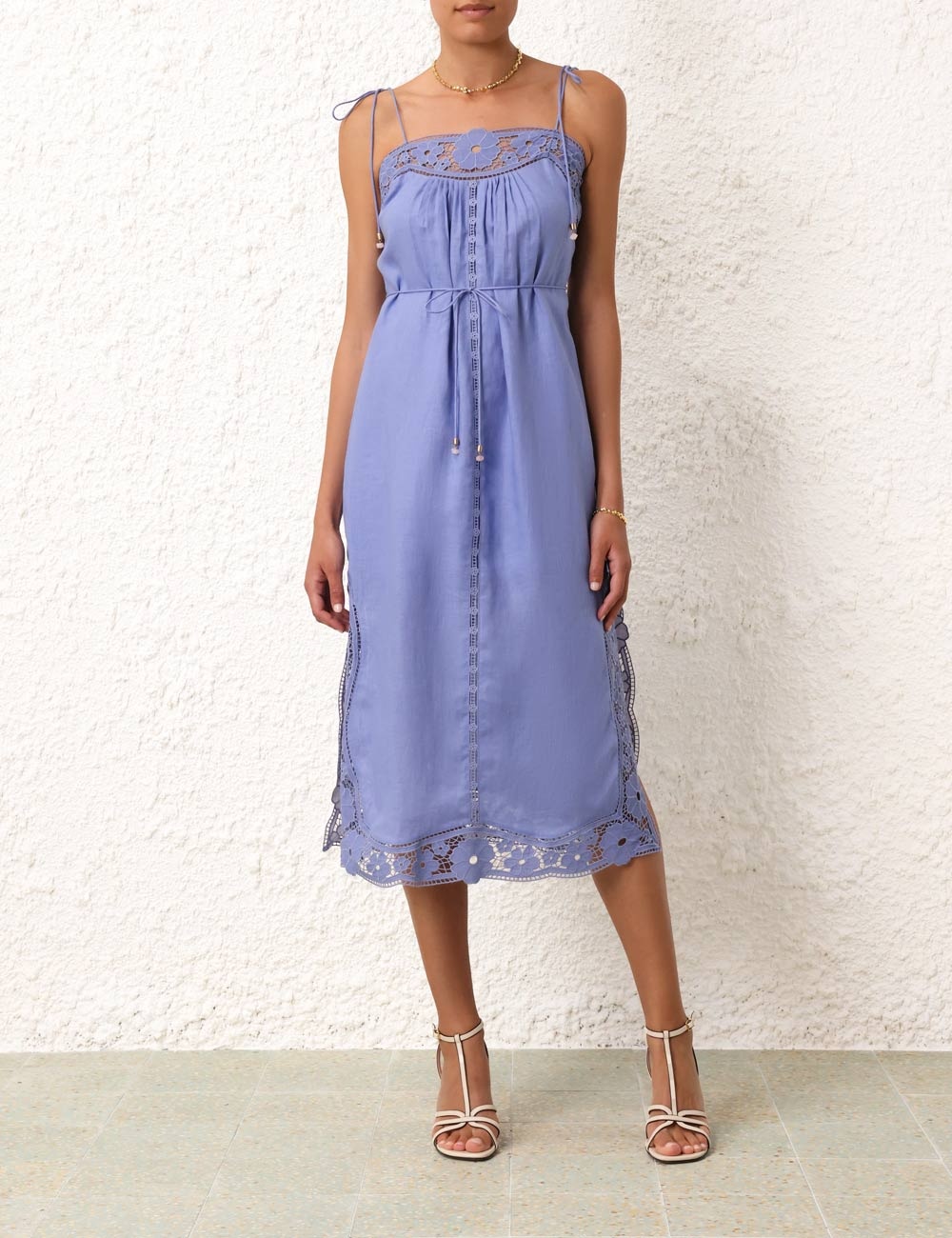 Zimmermann AUGUST BRODERIE SLIP DRESS | REVERSIBLE