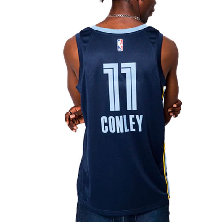 Nike NBA Casual Sports Basketball Vest SW Fan Edition Memphis Gray Memphis Grizzlies 11 Navy Blue AA - 5