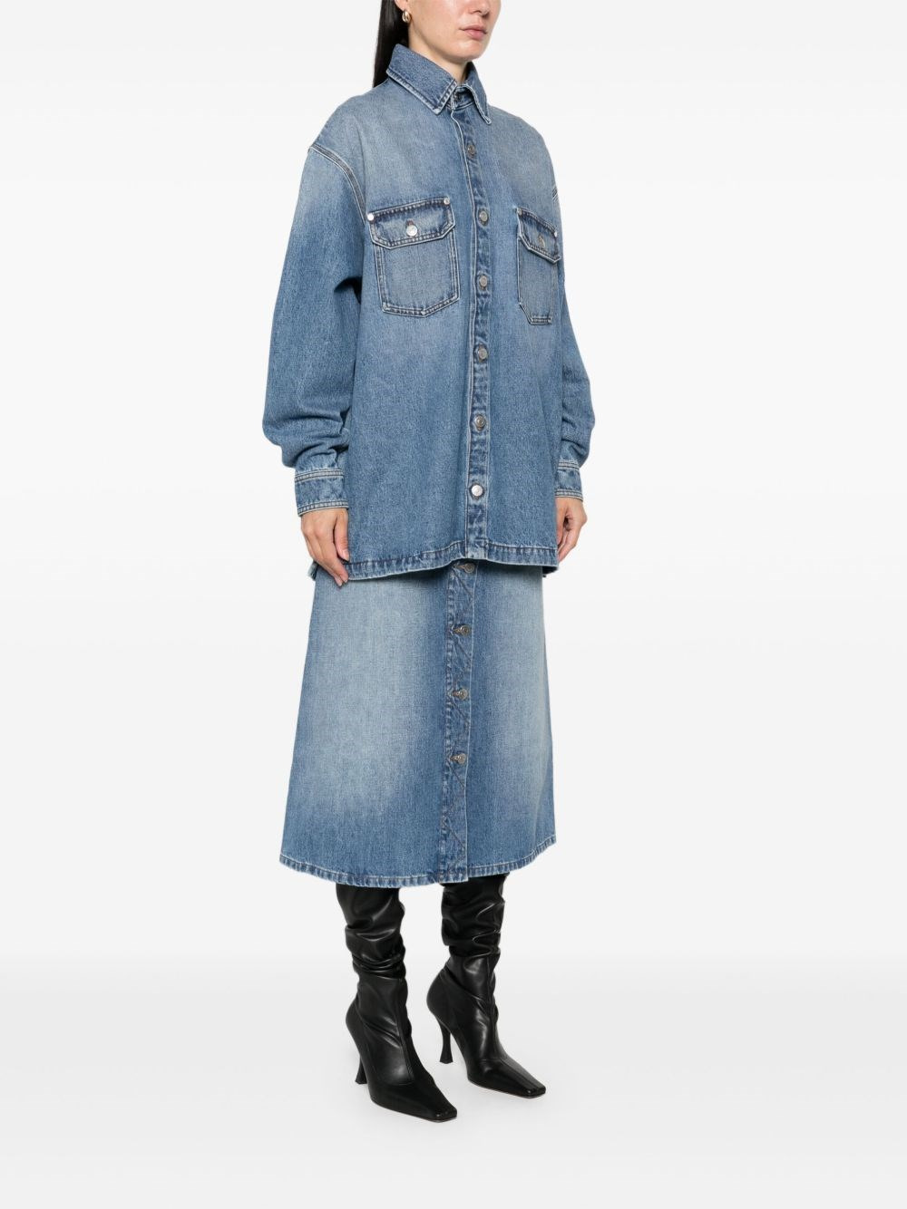 Denim cotton shirt - 5