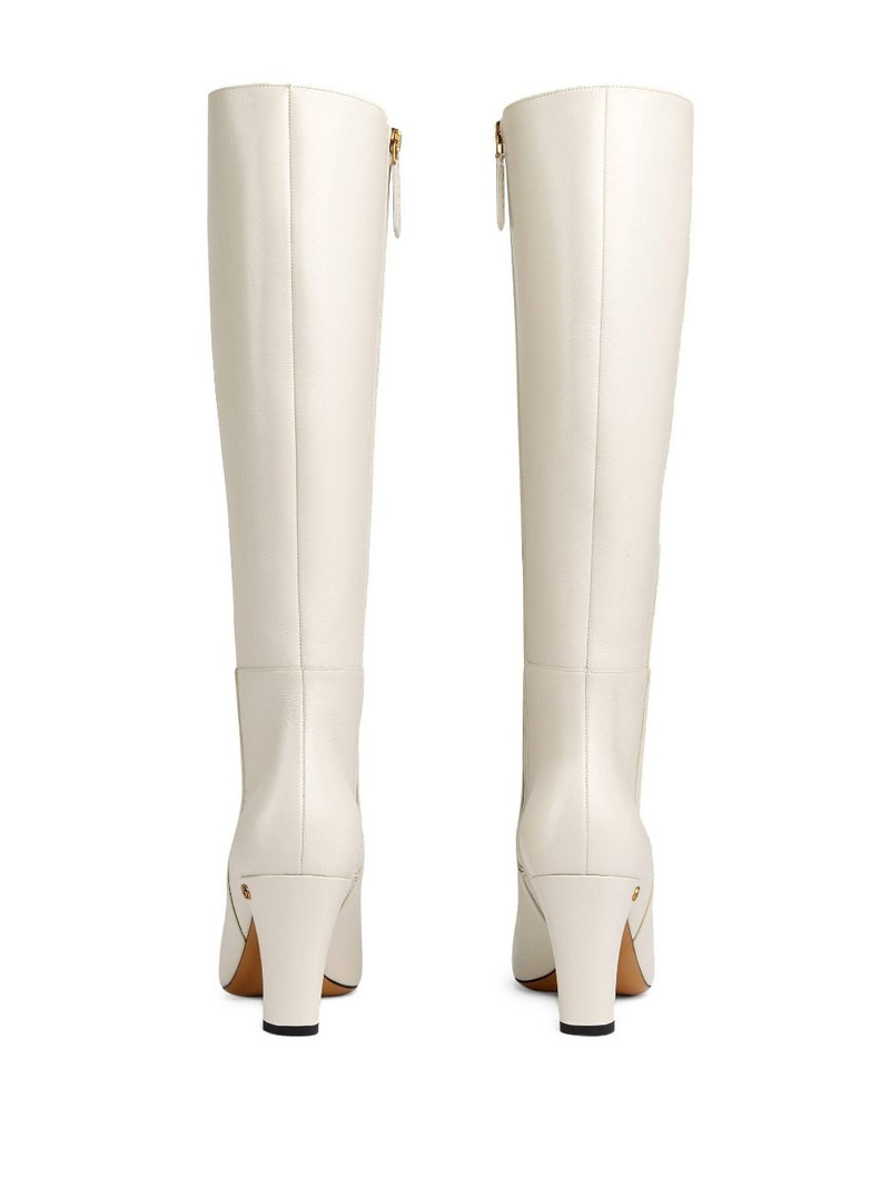 leather mid-heel boots 3