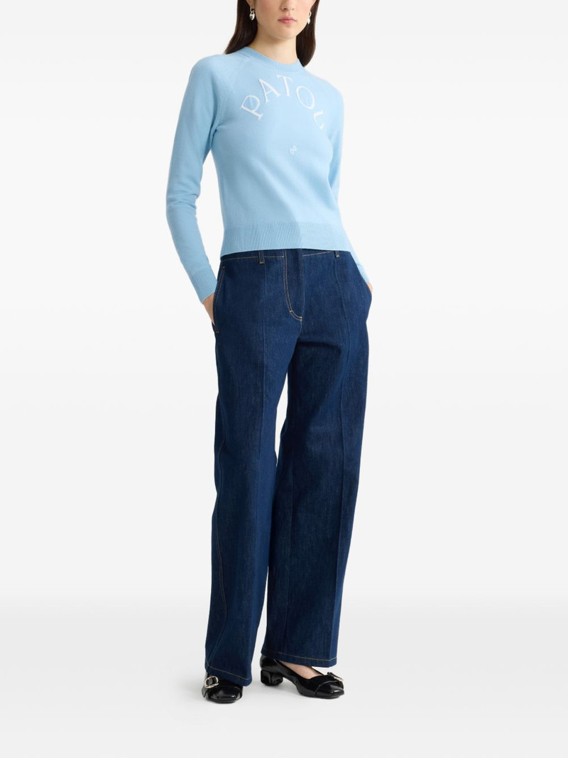 PATOU logo long-sleeved sweater outlook