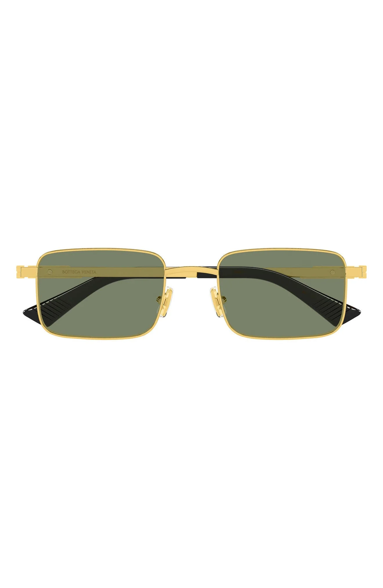 Bottega Veneta 53mm Rectangular Sunglasses in Gold at Nordstrom - 1