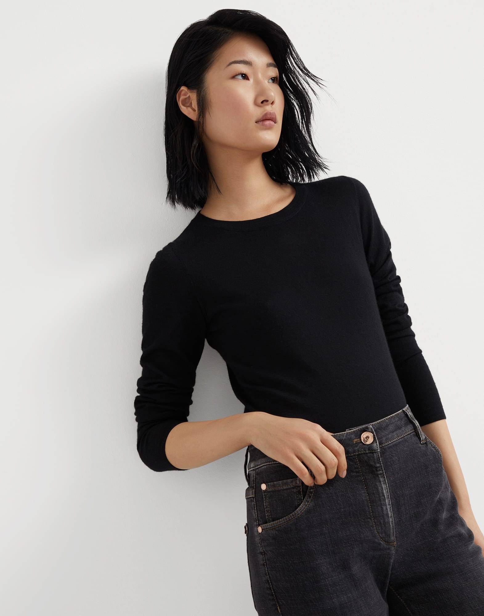 Cashmere and silk lightweight sweater - 4