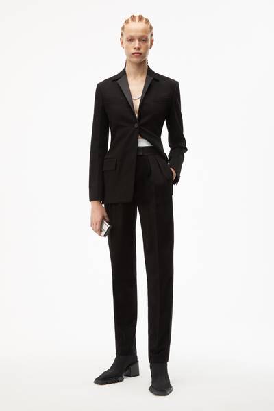 Alexander Wang BOXY TUXEDO DENIM BLAZER outlook