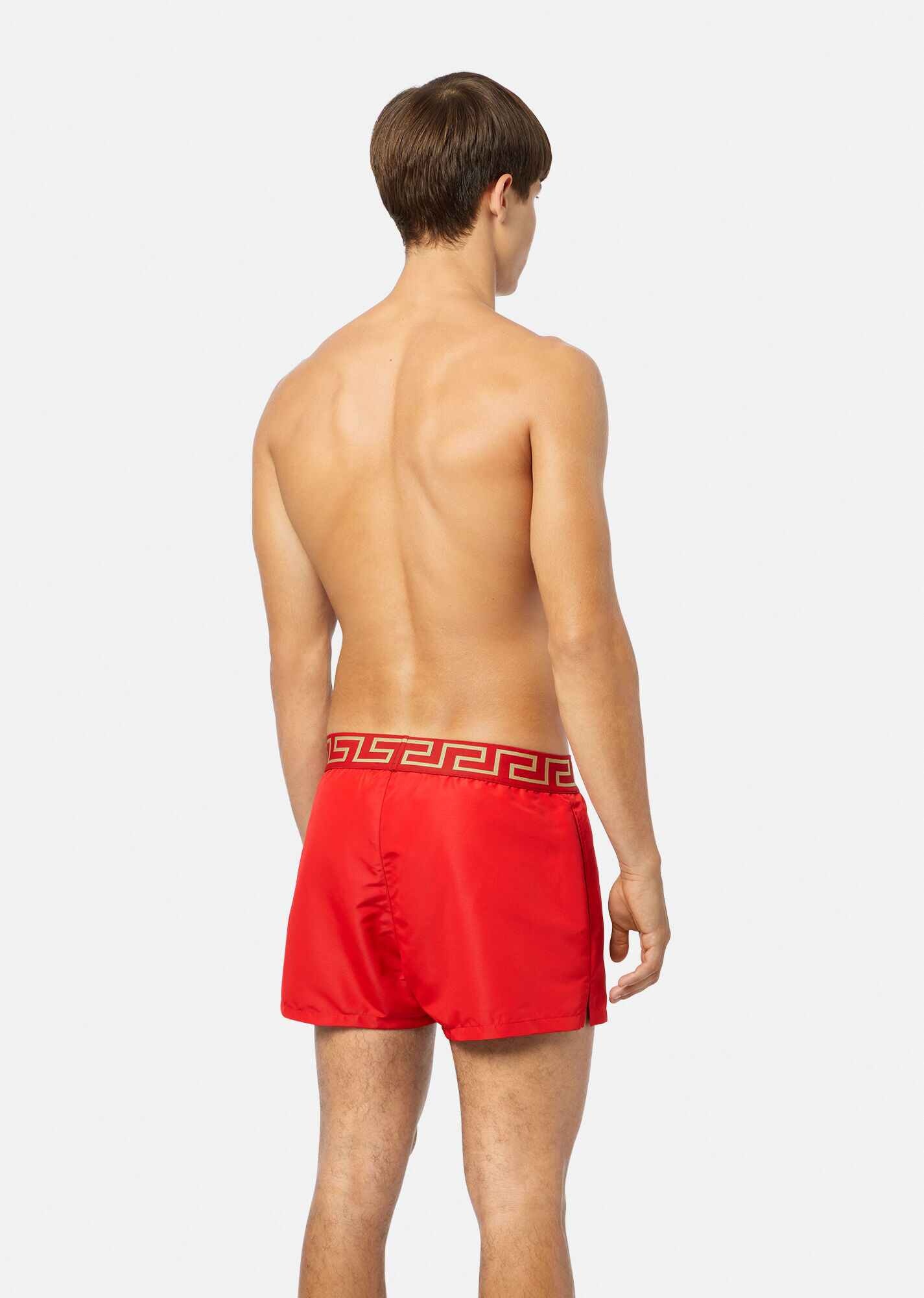 Greca Border Short Swim Shorts - 3