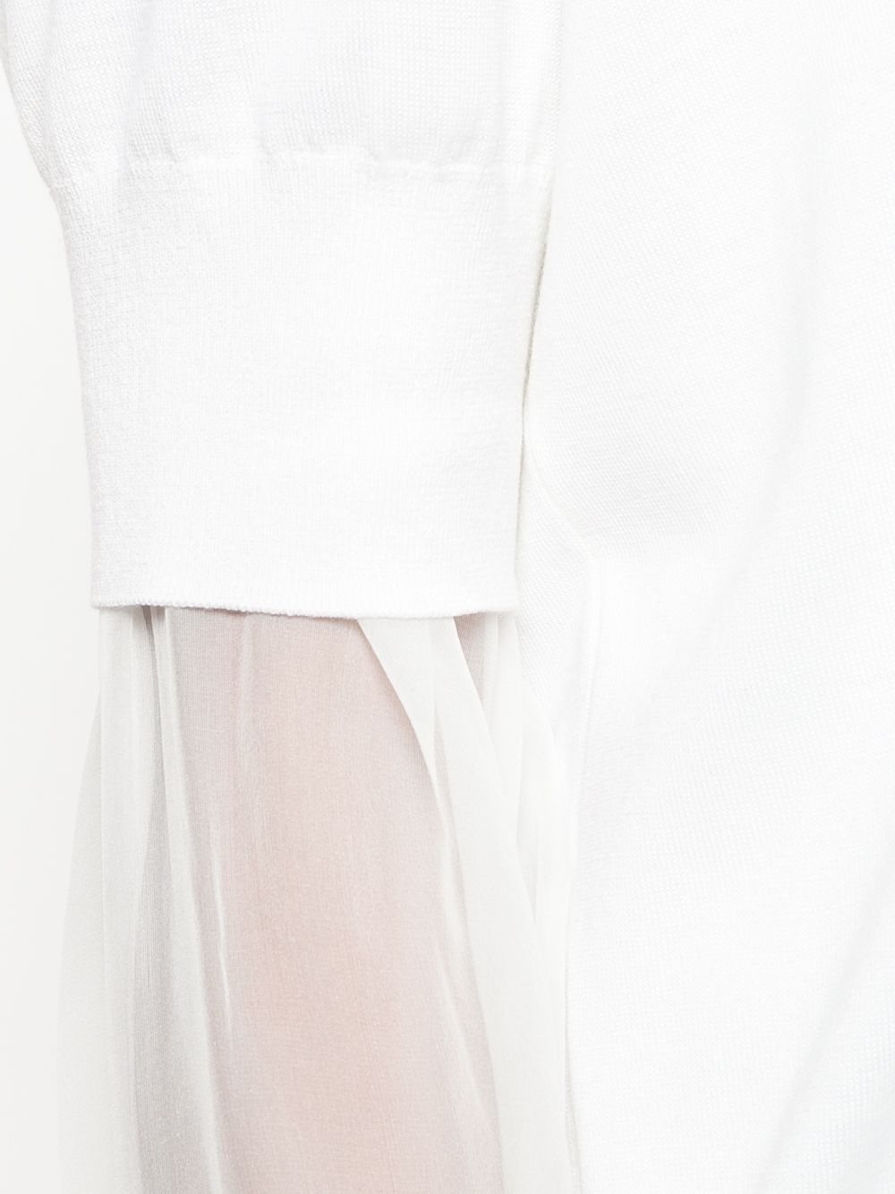 sheer sleeve sweater - 5