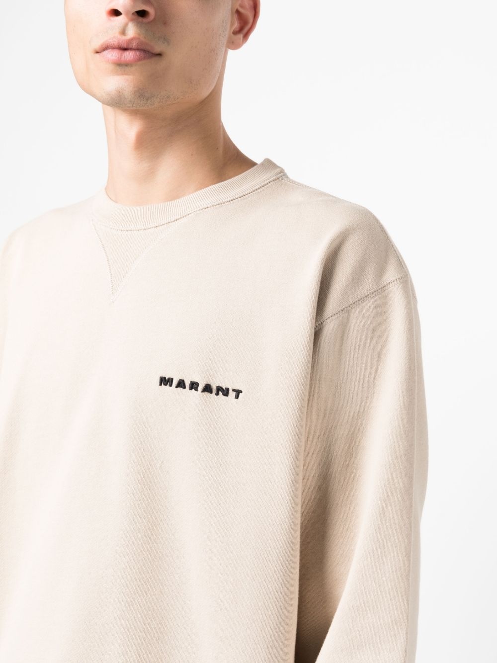 embroidered-logo sweatshirt - 5