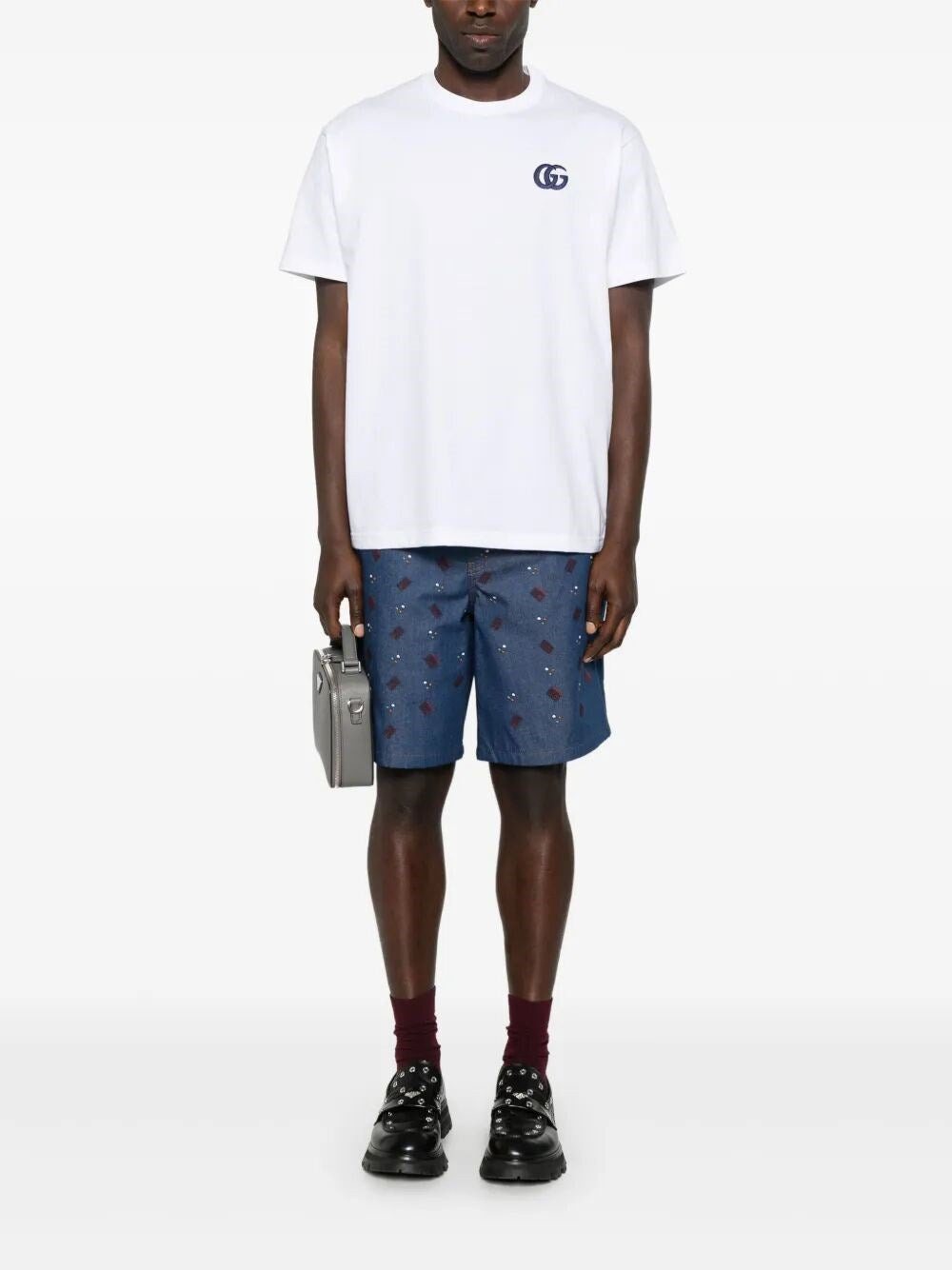 Gucci Men Short Sleeve Cotton Jersey T-Shirt - 2
