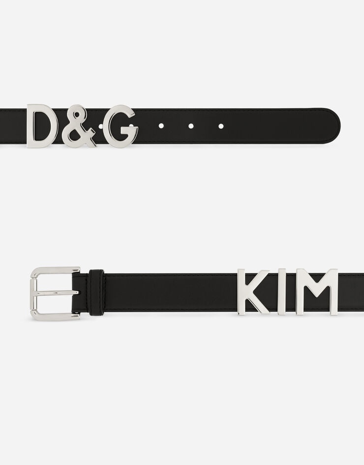 Calfskin belt with lettering - 2