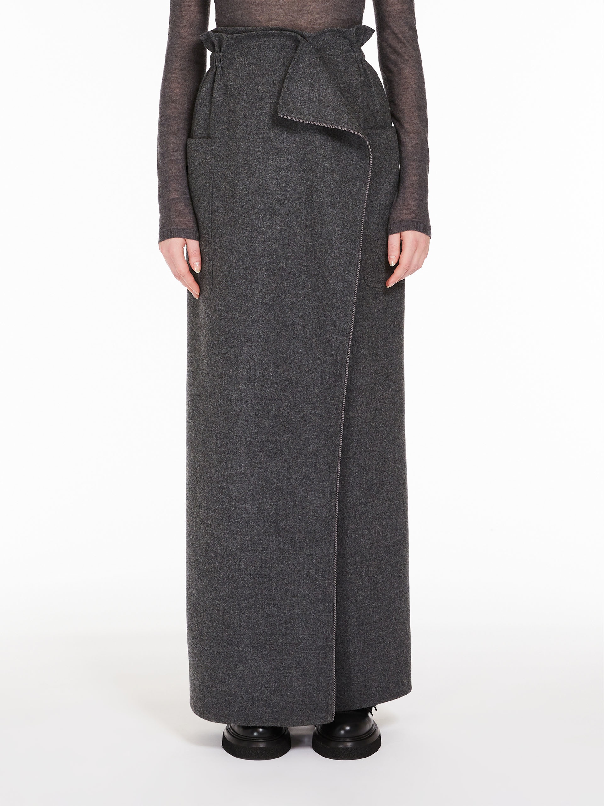 MESSINA Flannel wrap skirt - 3