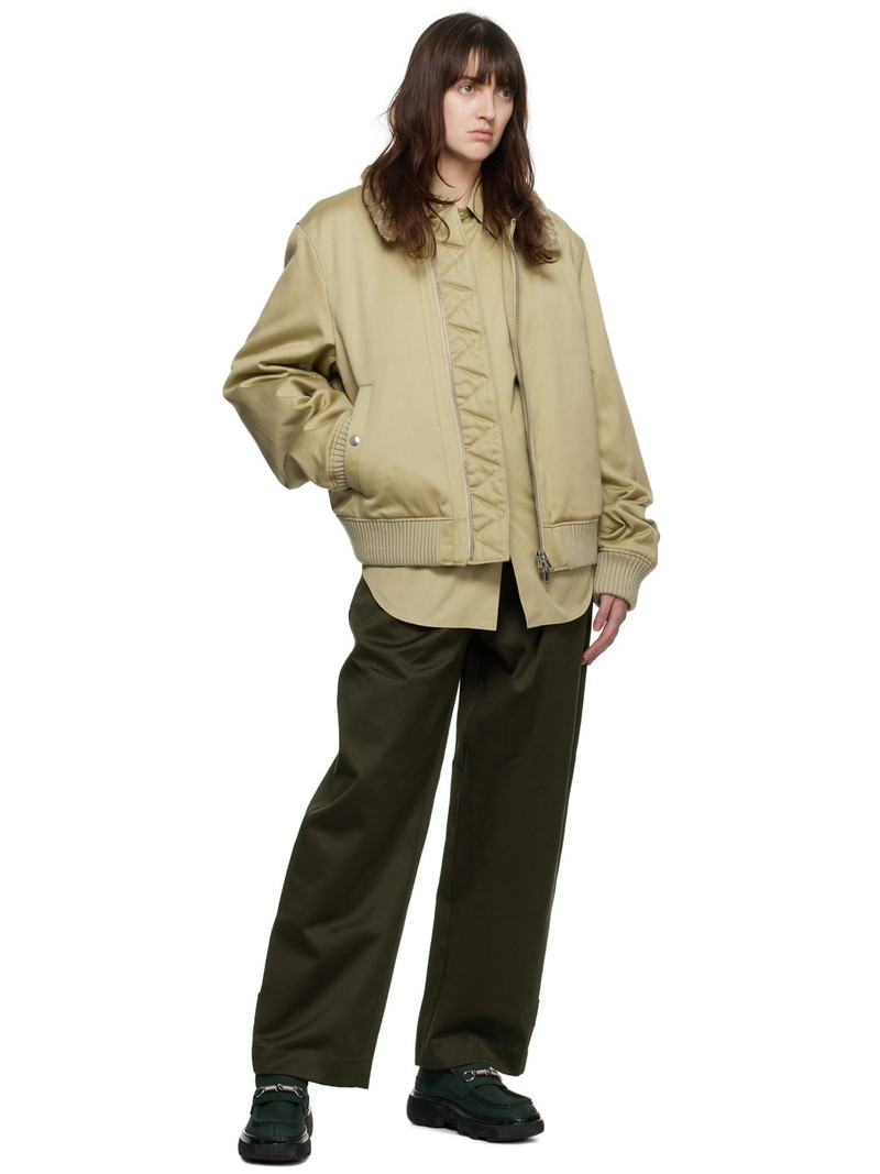 Burberry Green Nubuck Creeper Clamp Loafers outlook