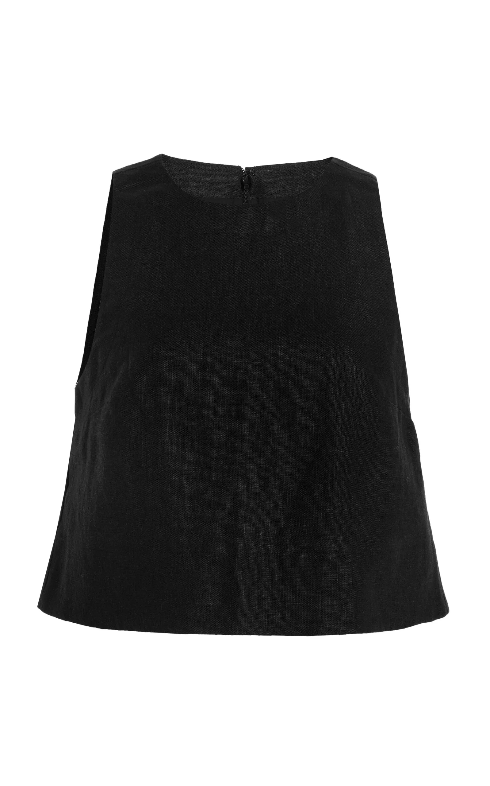 Exclusive Poppy Linen Cropped Top black - 1