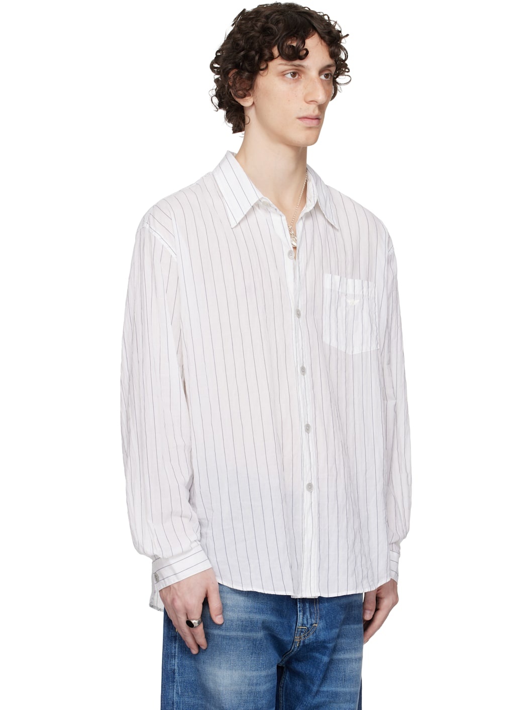 WORK SHOP Emporio Armani White Garibaldi Shirt - 2