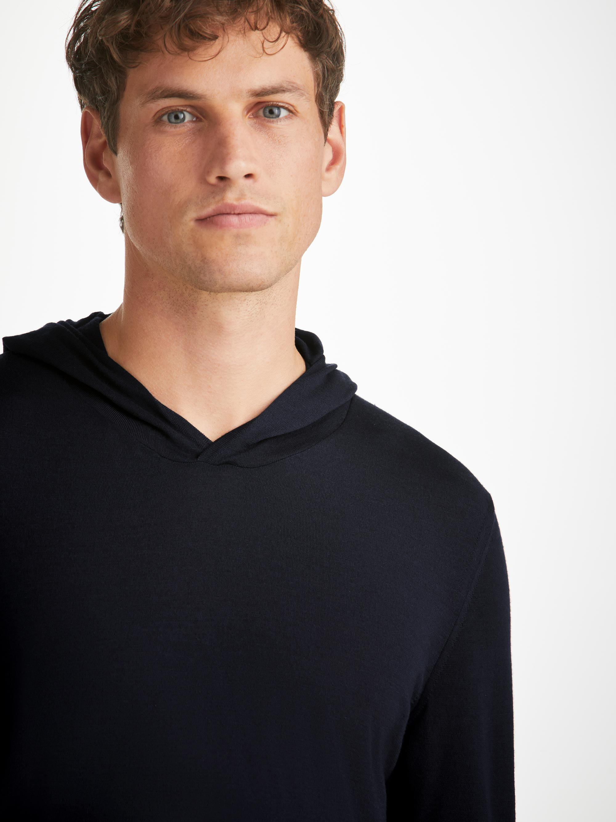 Men's Hoodie Orson Merino Wool Navy - 5