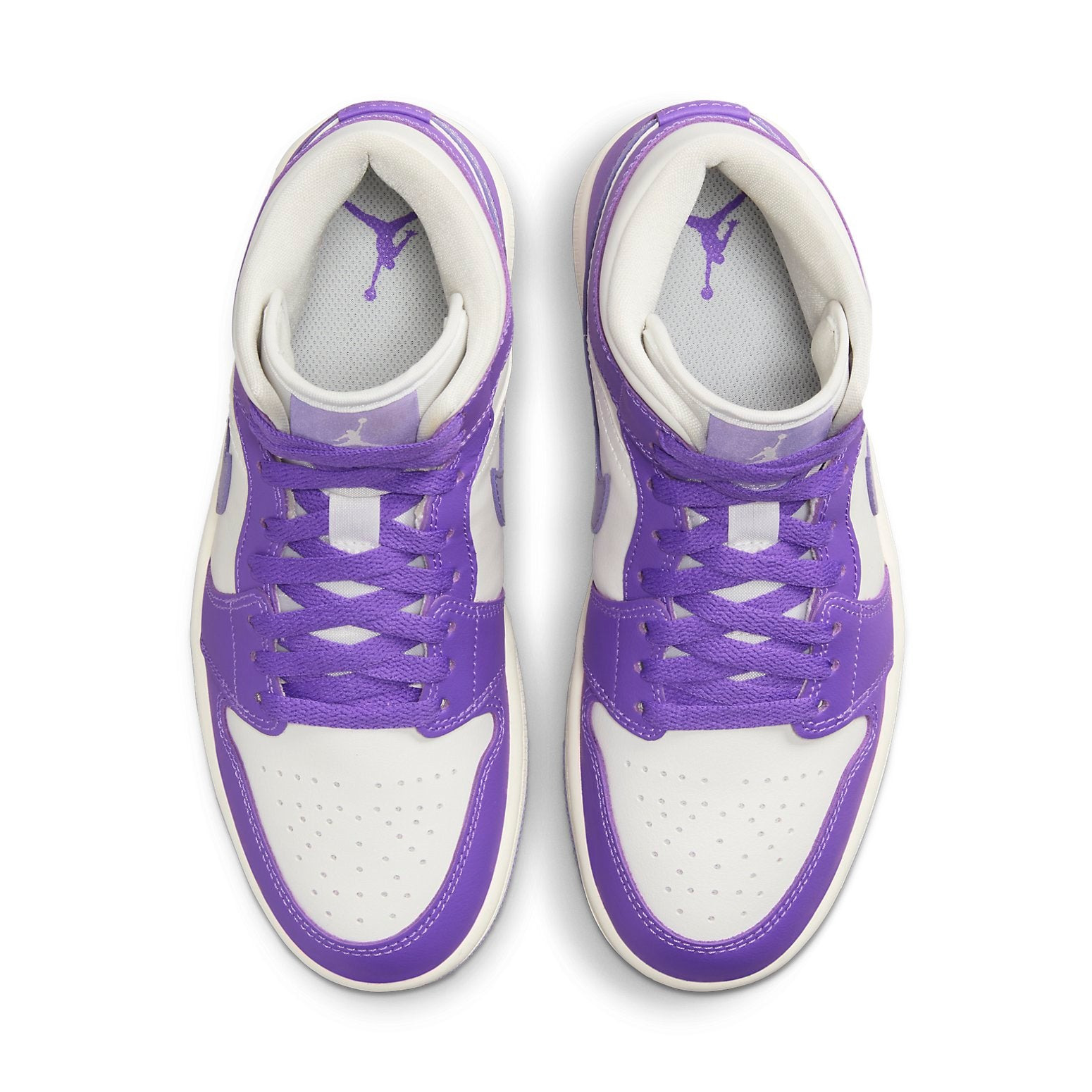 (WMNS) Air Jordan 1 Mid 'Purple White' BQ6472-504 - 4