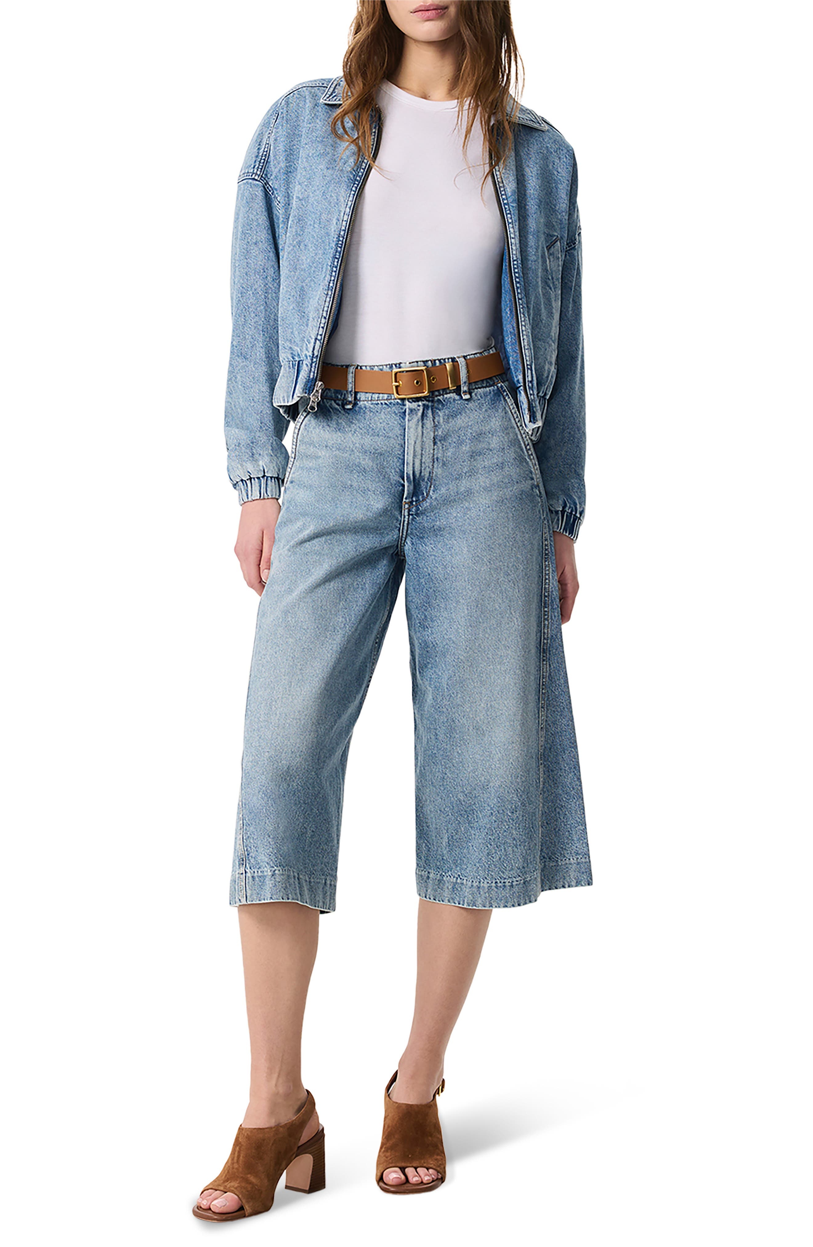 rag & bone Jamie Culotte Jeans in Pacific at Nordstrom - 6