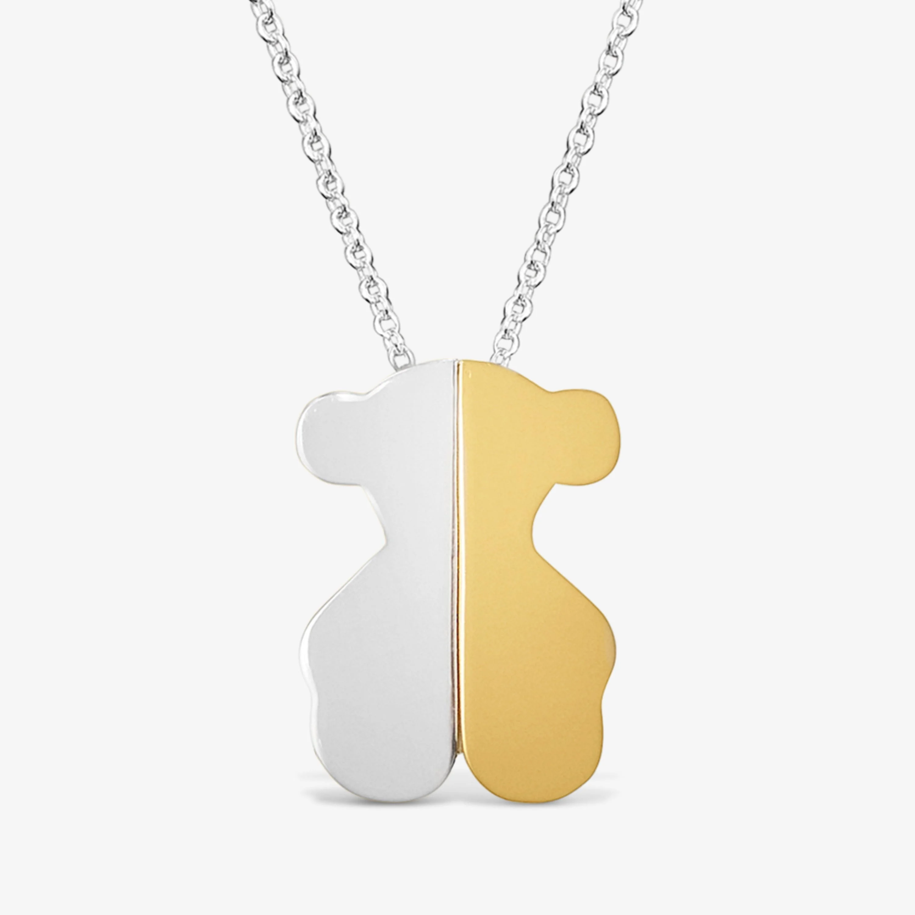 Two-tone Necklace with 20 mm bear motif TOUS 1950 - 1