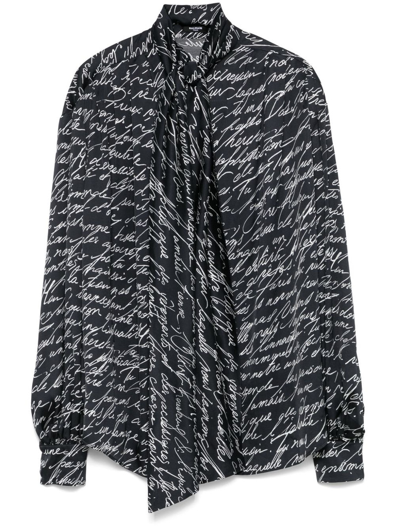 Love Letter-print blouse 1