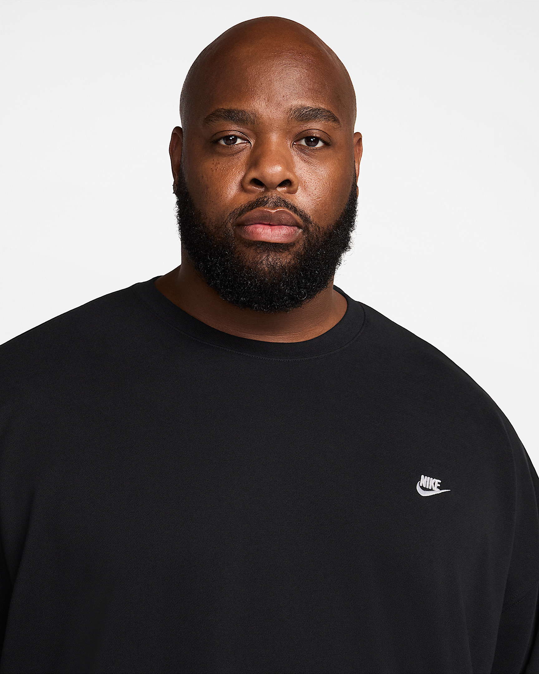 Nike Club Fleece Men's Oversized French Terry Crew - 8