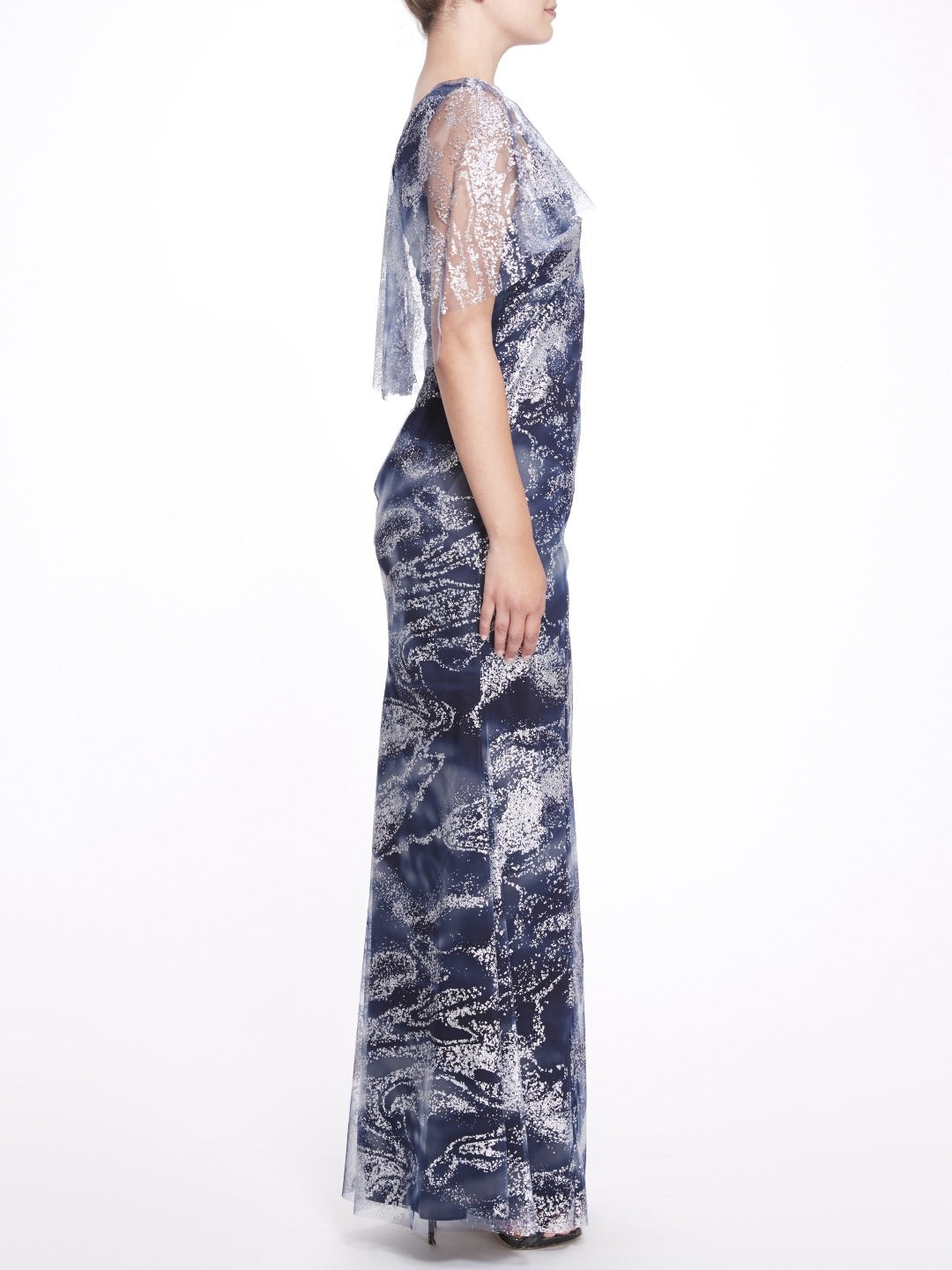 CAP SLEEVE V-NECK DRESS - 3