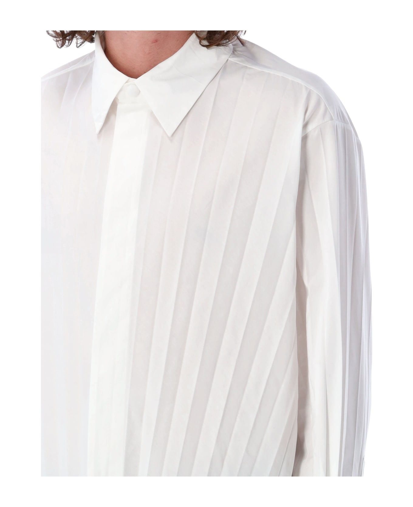 Pleated Cotton-blend Shirt - 5